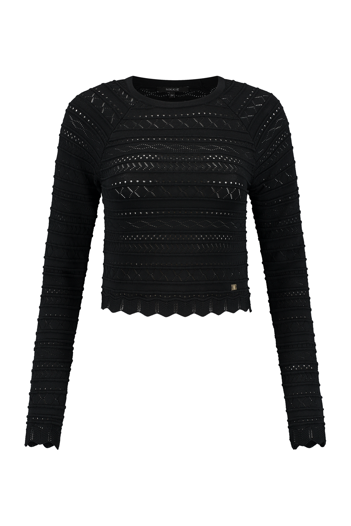 EARLY POINTELLE TOP BLACK 2