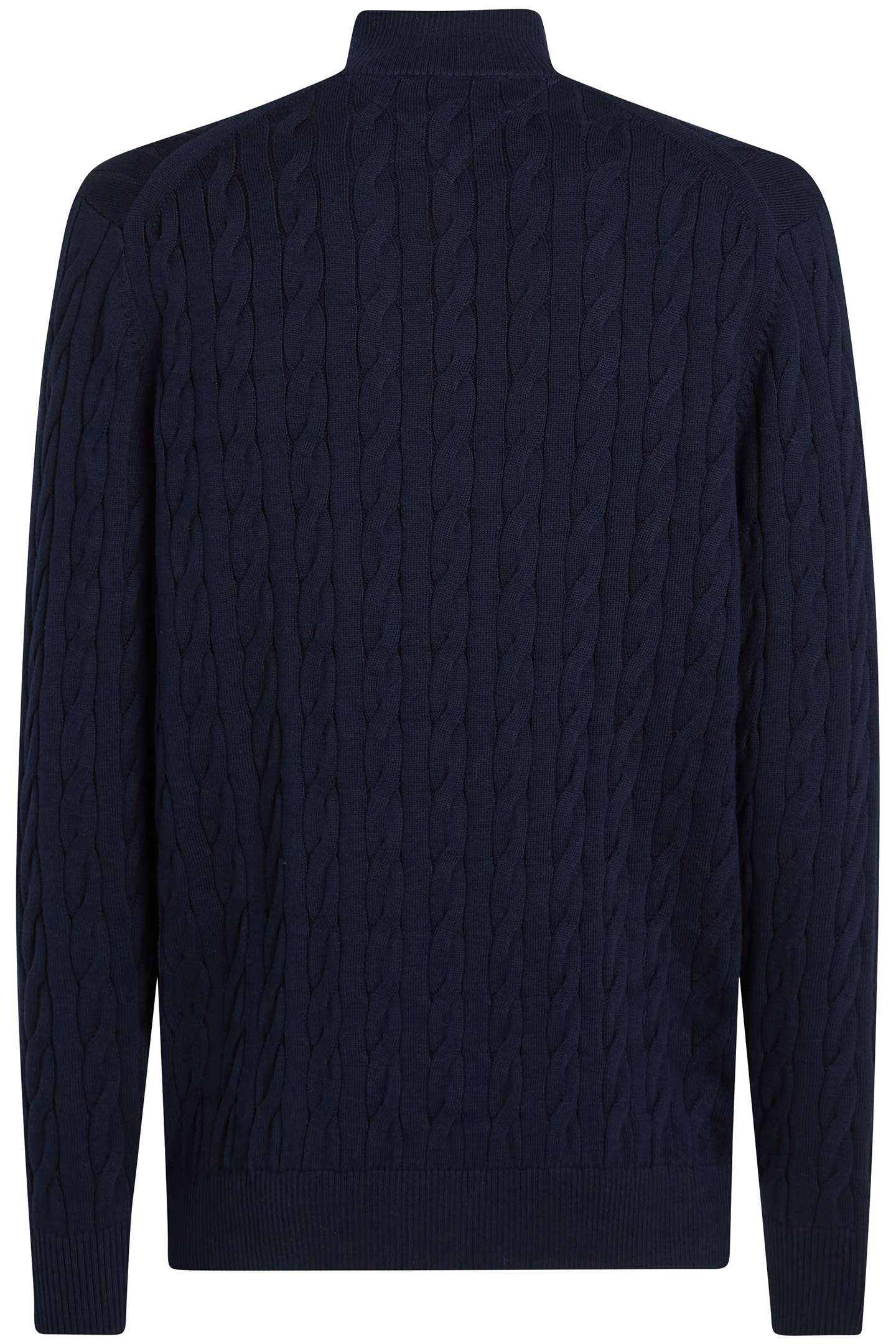 CLASSIC COTTON CABLE SWEATER NAVY BLUE 5
