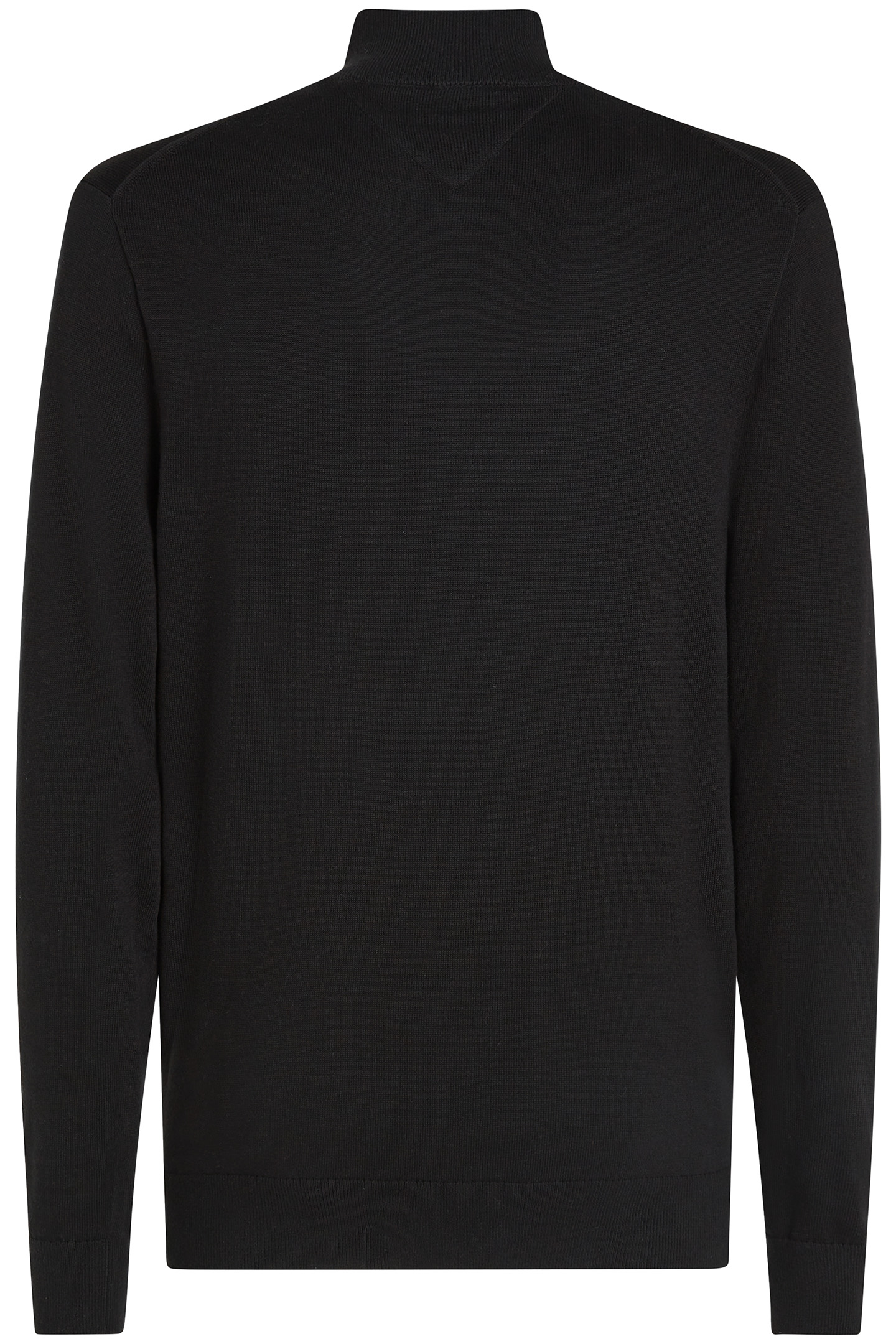 ESSENTIAL COTTON ZIP JUMPER BLACK 5