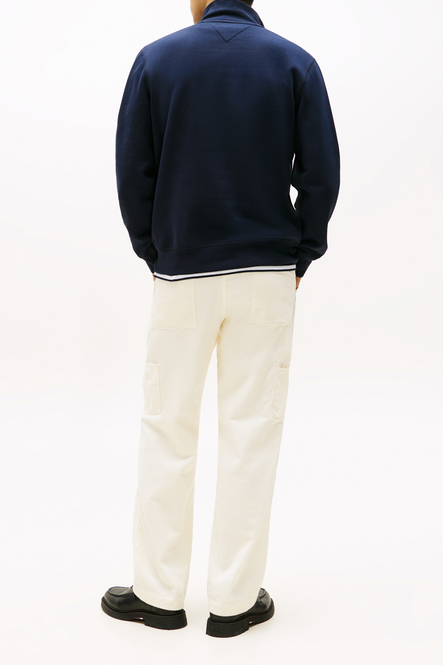 ESSENTIAL FLEECE 1/4 ZIP NAVY BLUE 4