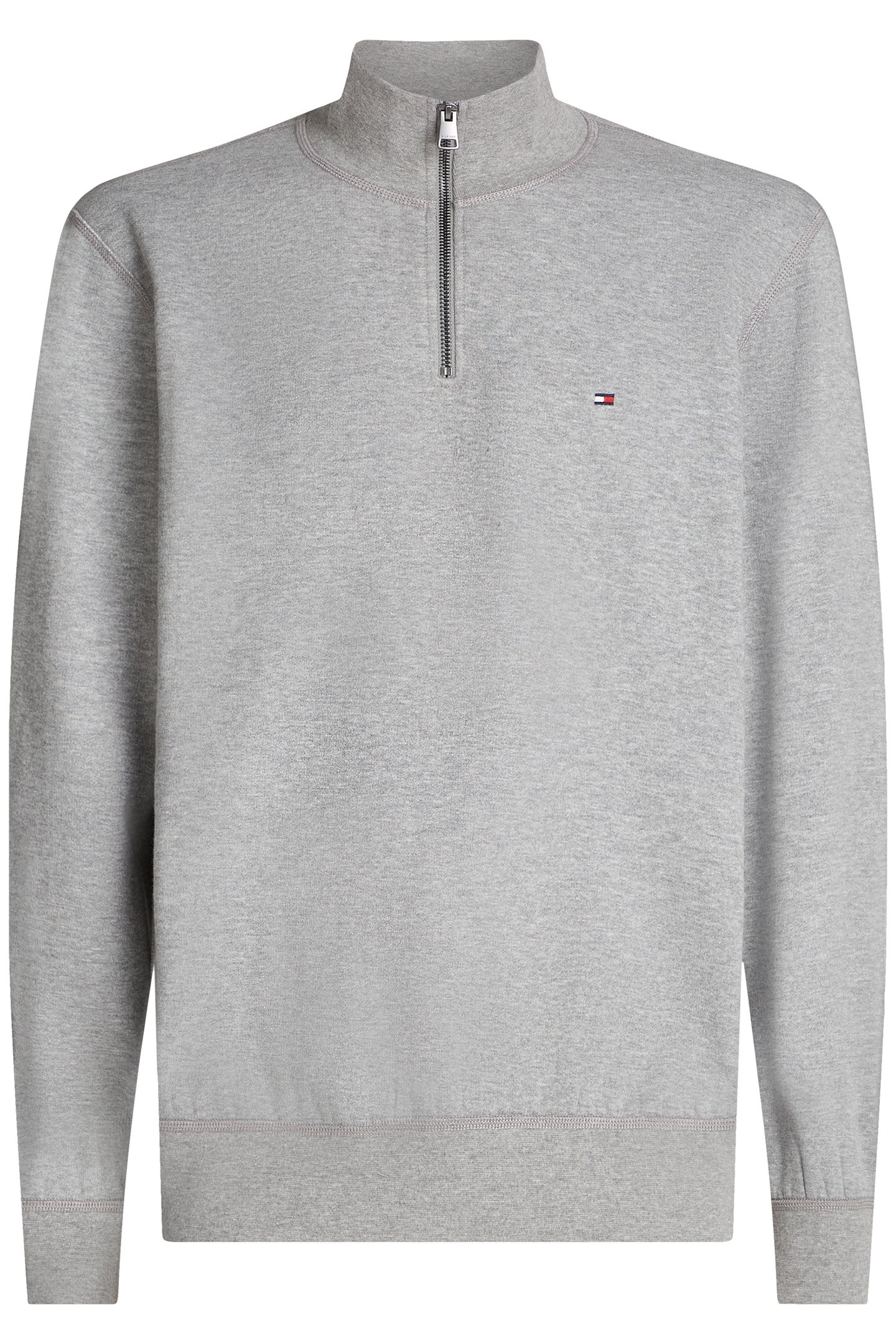 ESSENTIAL FLEECE 1/4 ZIP MEDIUM GREY HEATHER 4