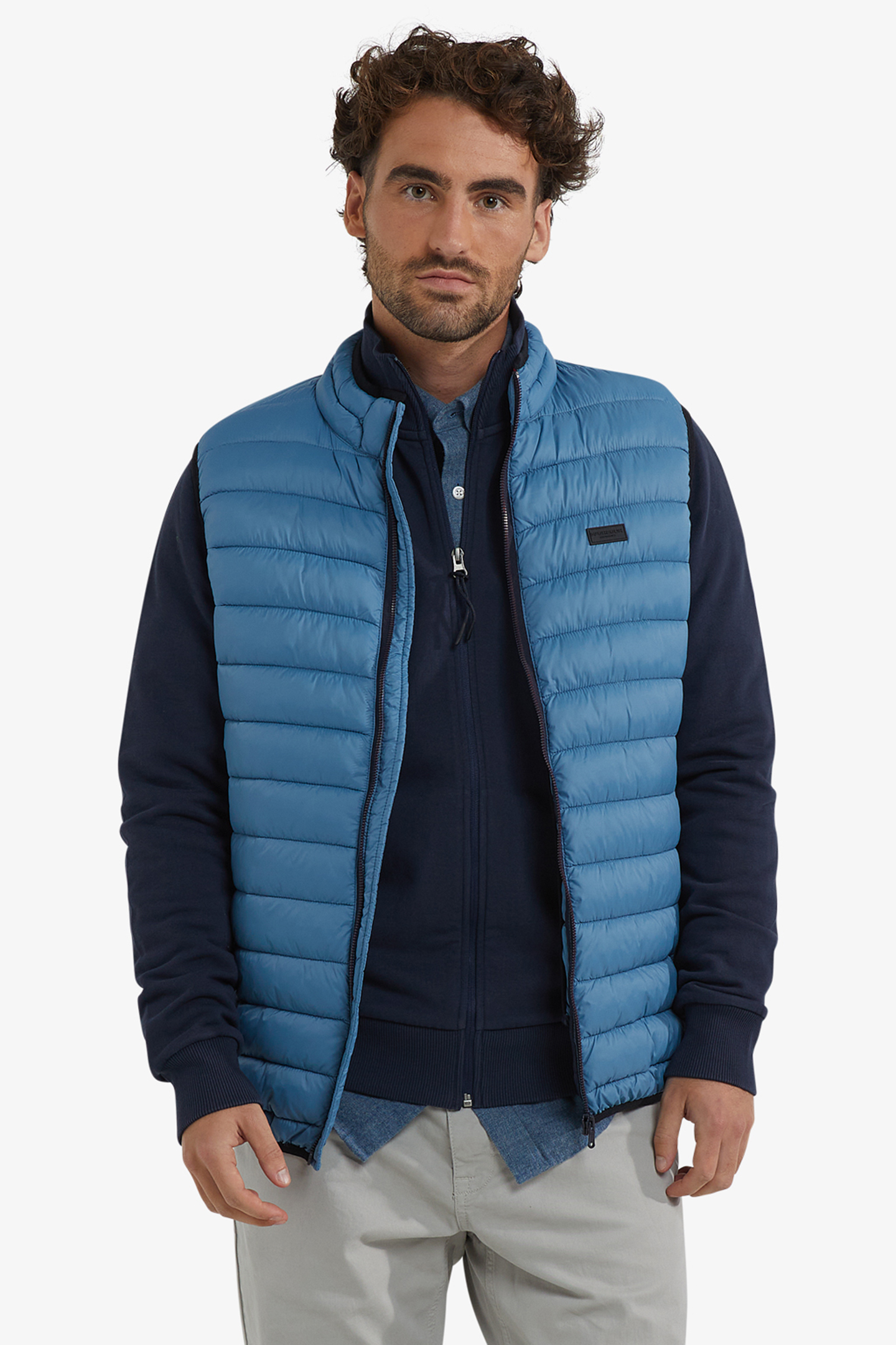 LIGHT WEIGHT BODYWARMER WORKER BLUE 1