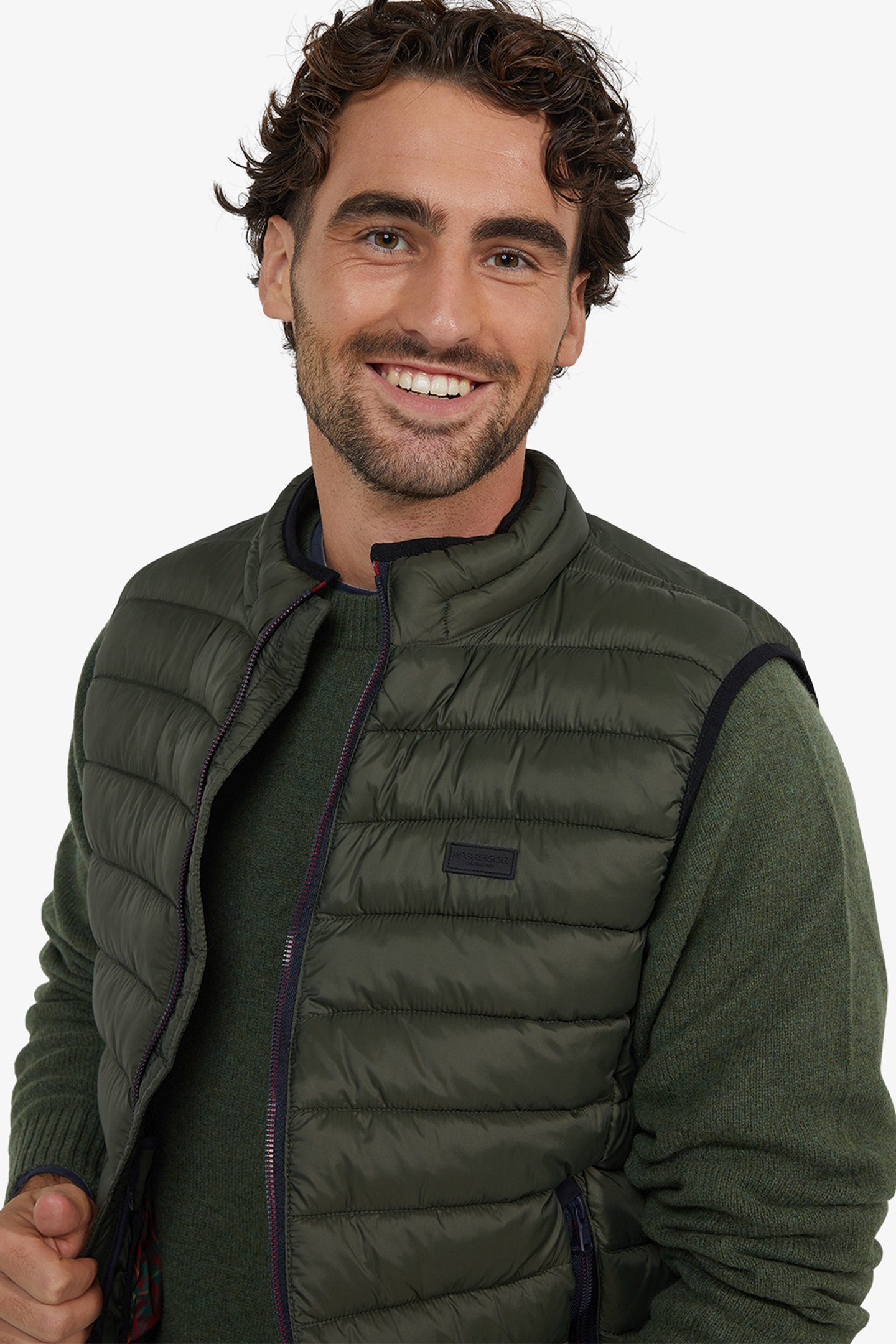 LIGHT WEIGHT BODYWARMER DARK OLIVE 4
