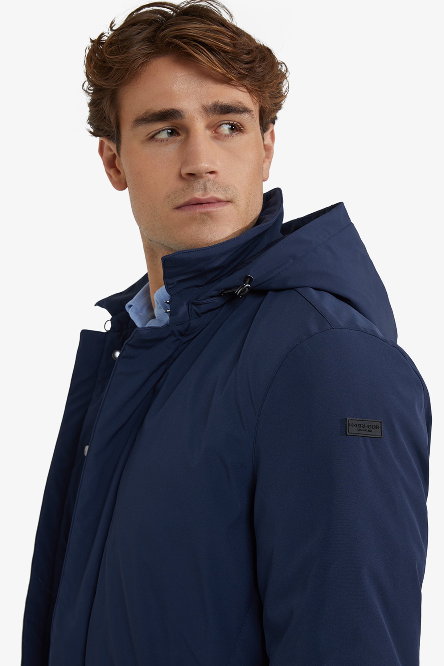 HOODED RAINCOAT NAVY 4