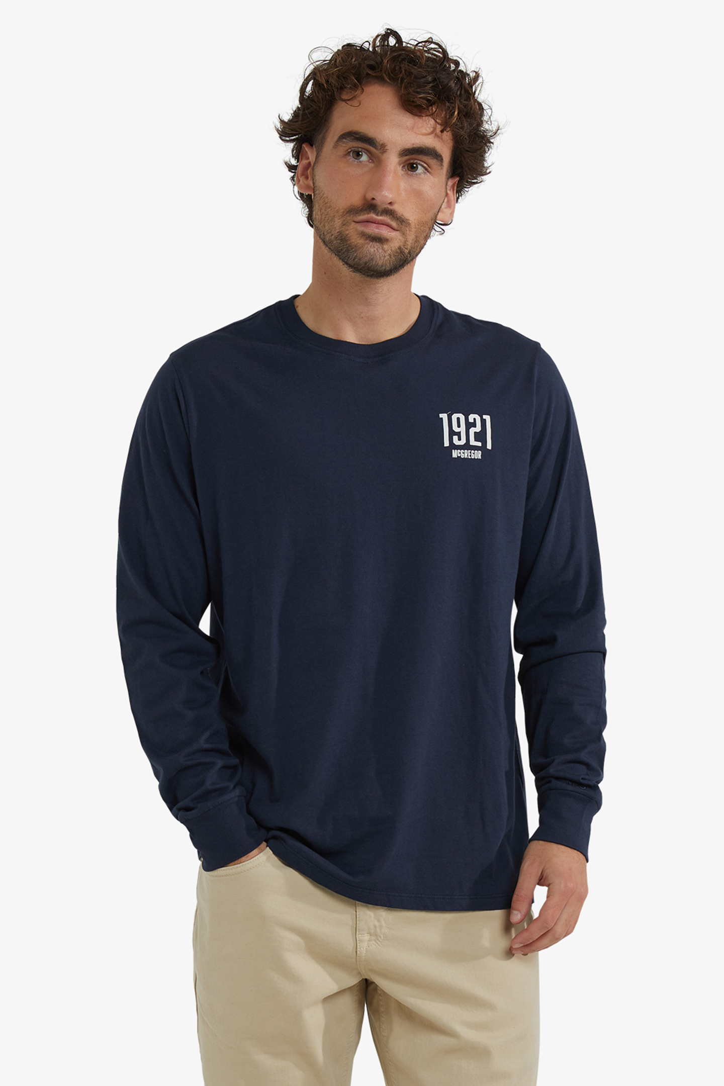 GRAPHIC T-SHIRT LONG SLEEVE NAVY by McGregor