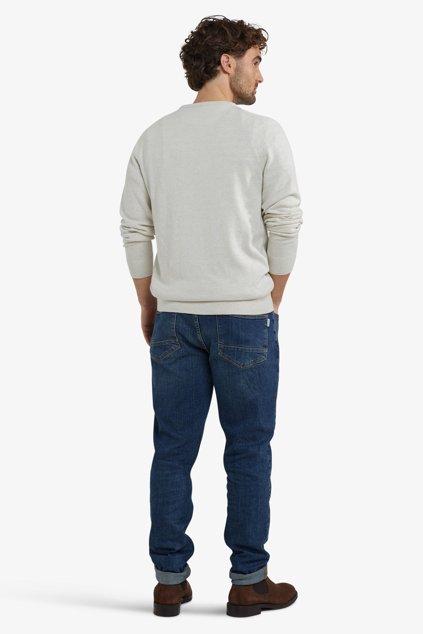 C-NECK SWEATER OFF WHITE 3