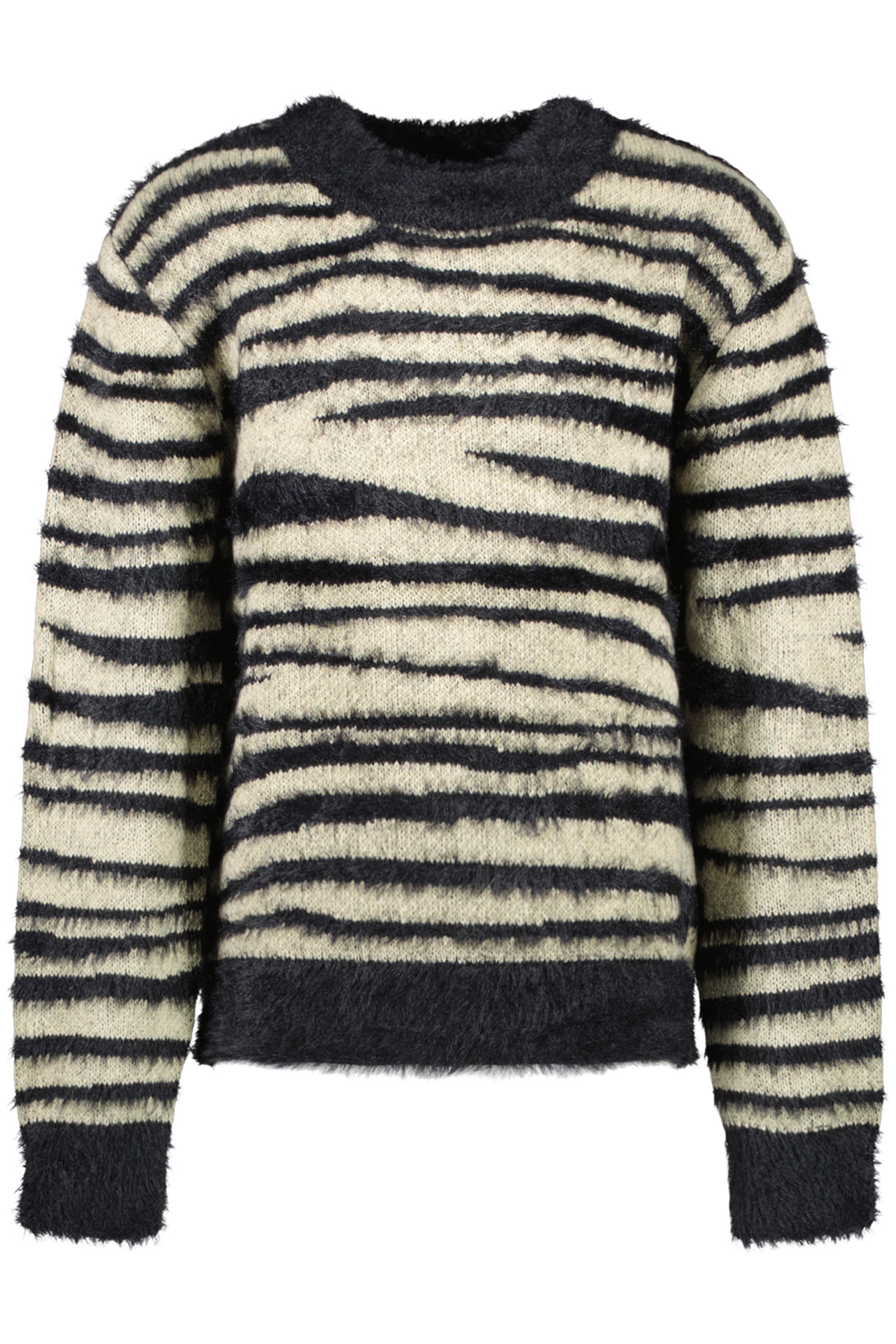 PARCYA KNIT STRIPE BLACK 1