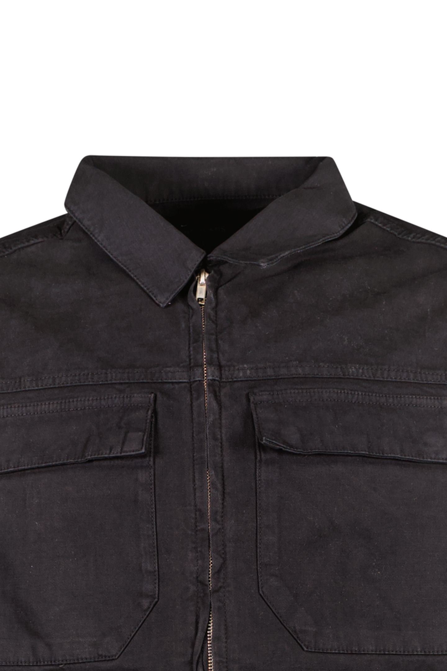 RONZO SHIRT ZIP TWILL GMD BLACK 3