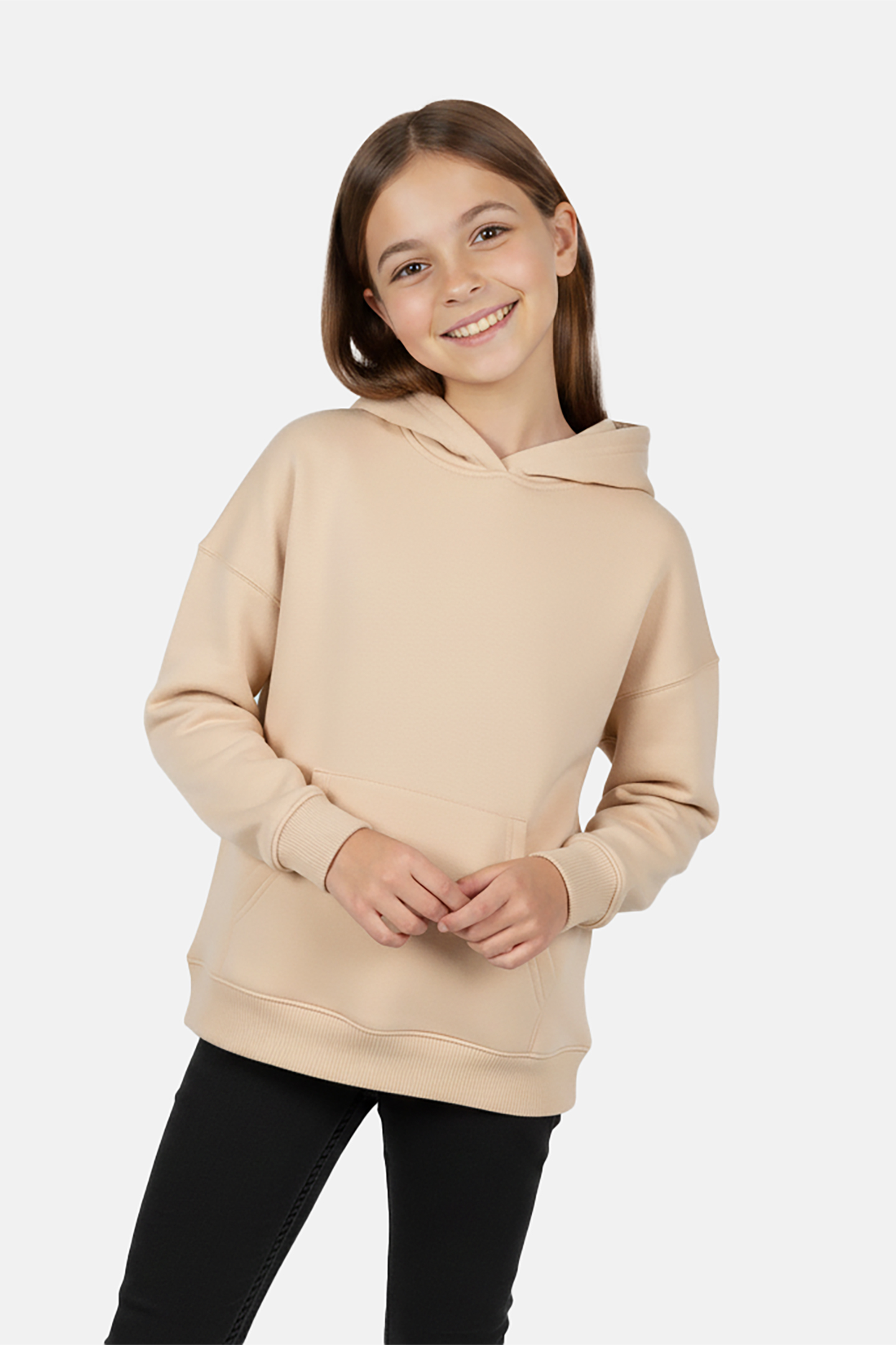 KIDS ORLA SW HOOD OVERS FOR GIRLS SAND 1