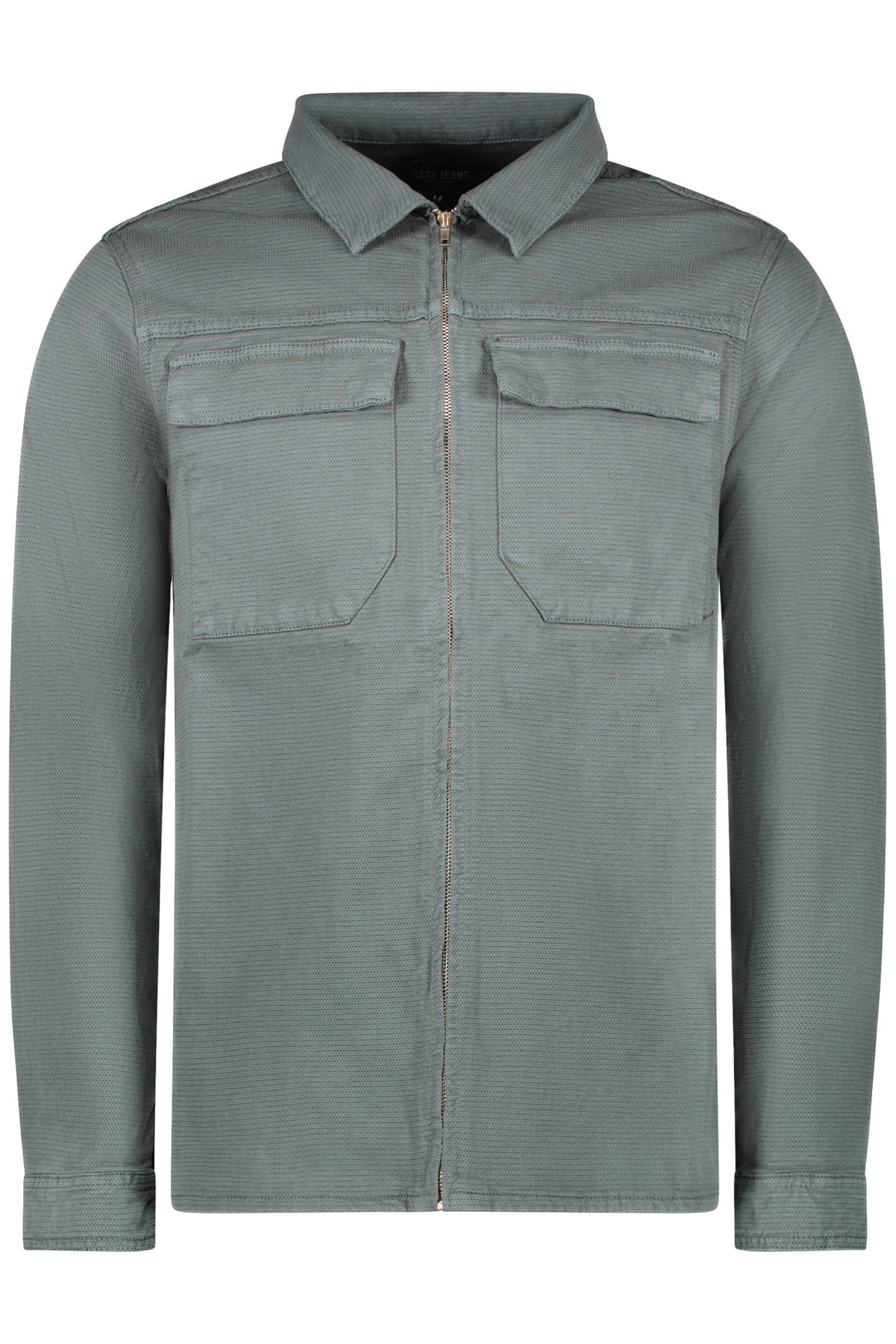 RONZO SHIRT ZIP TWILL GMD MOSS 1
