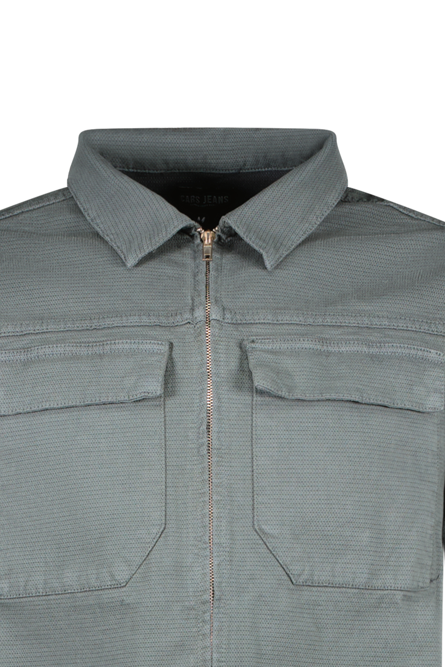 RONZO SHIRT ZIP TWILL GMD MOSS 3