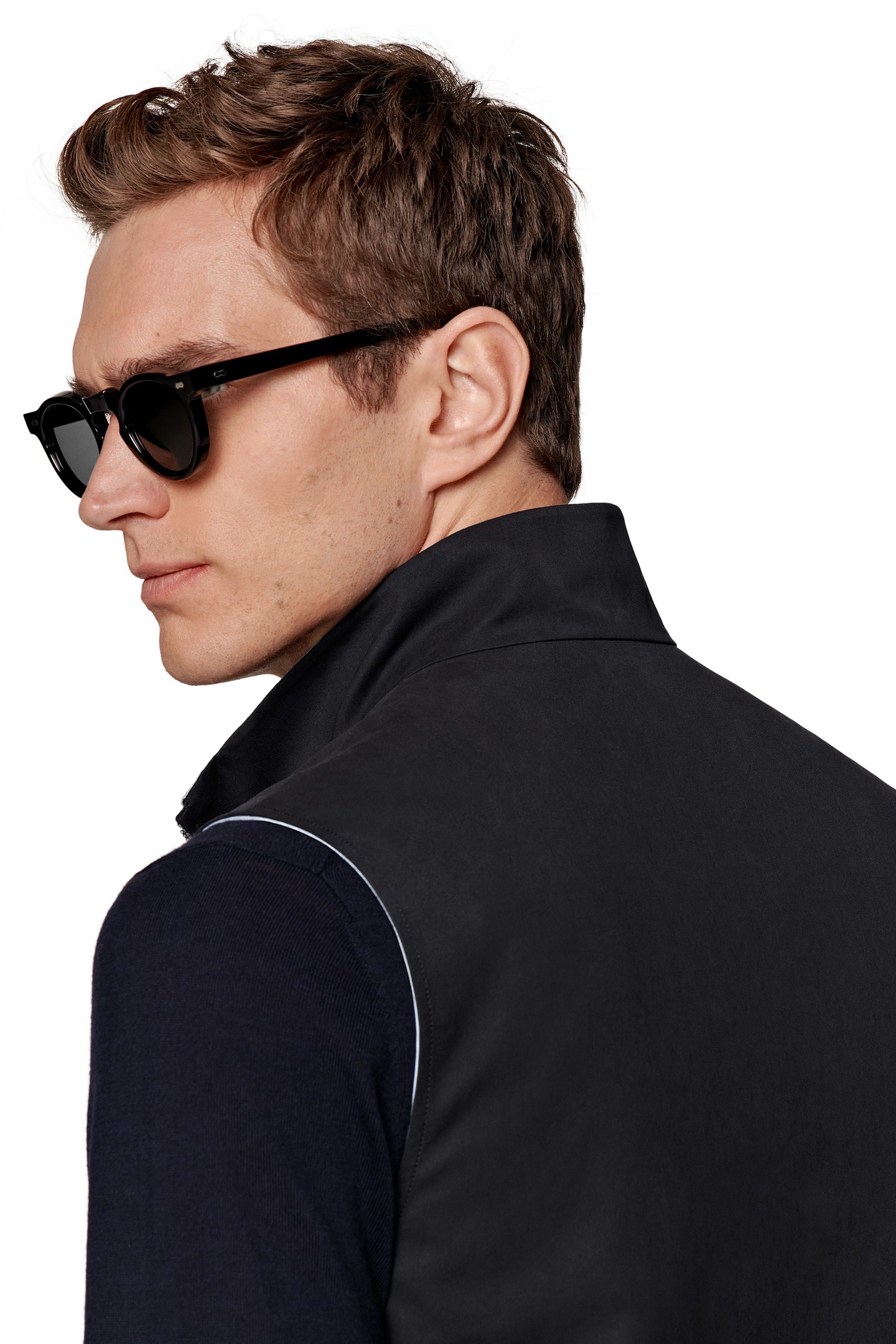 ZIP VEST-NAVY NAVY & LIGHT BLUE 9