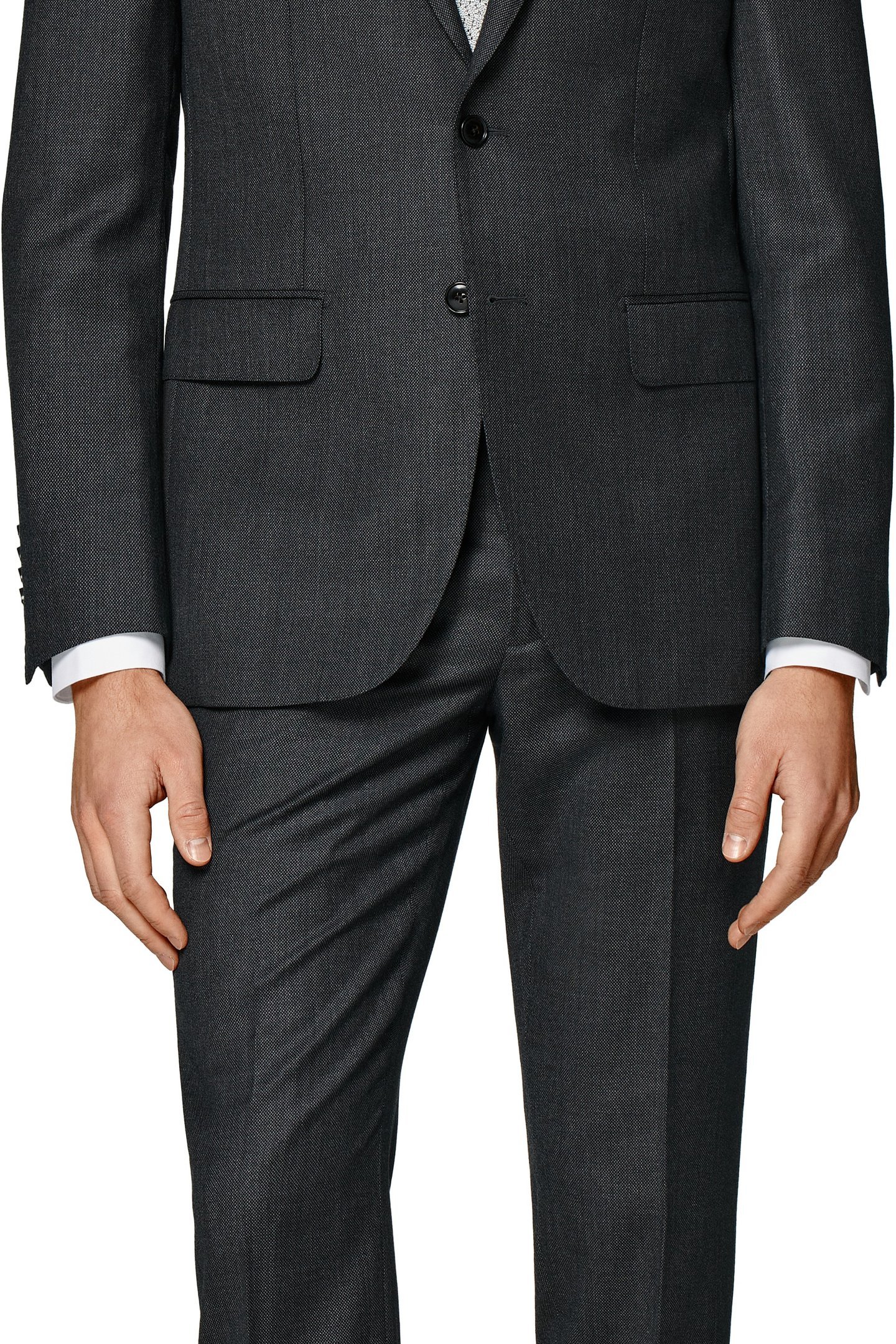 D. GREY PURE WOOL S130 DARK GREY 2