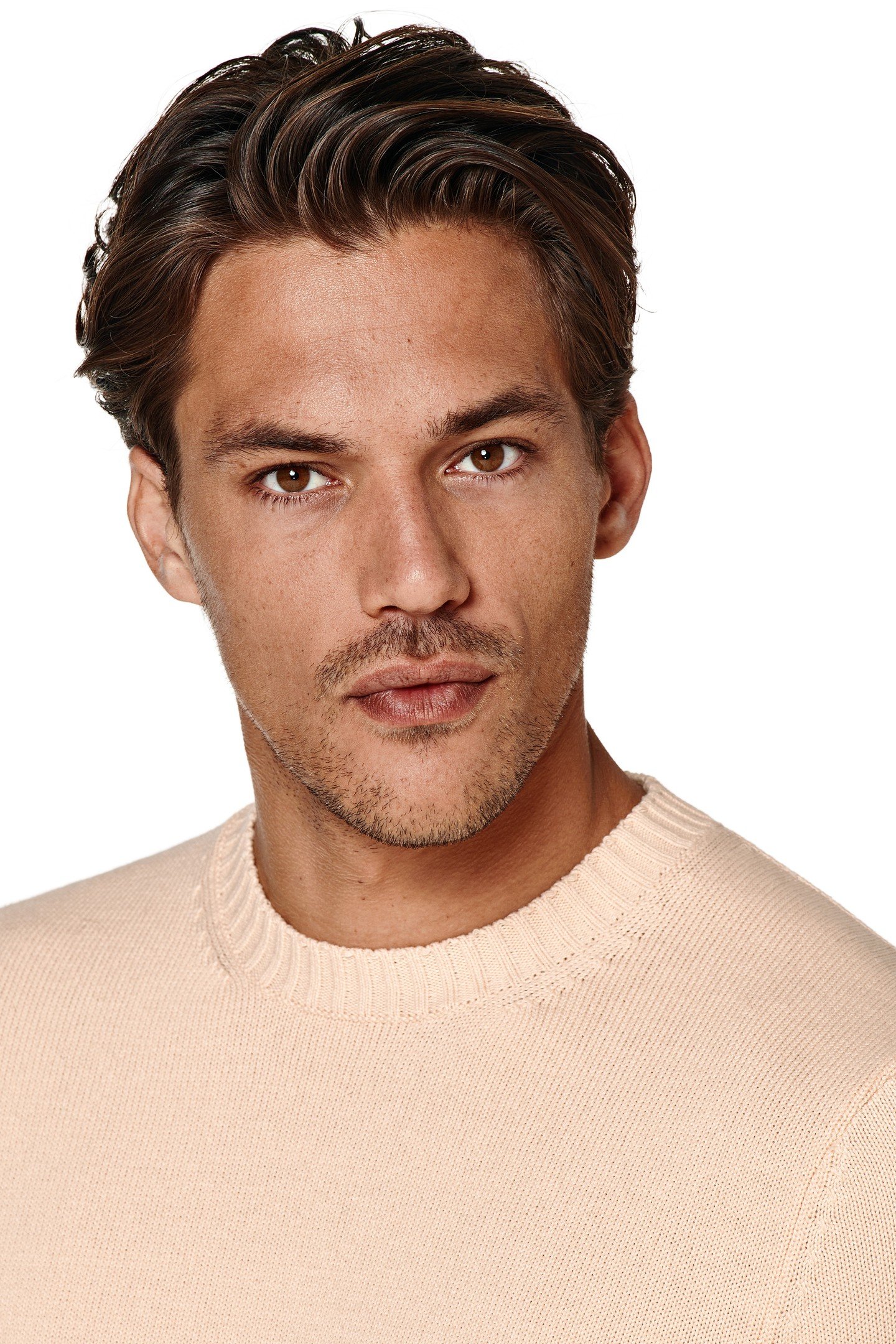 LS COTTON CREW PEACH LIGHT PINK 6