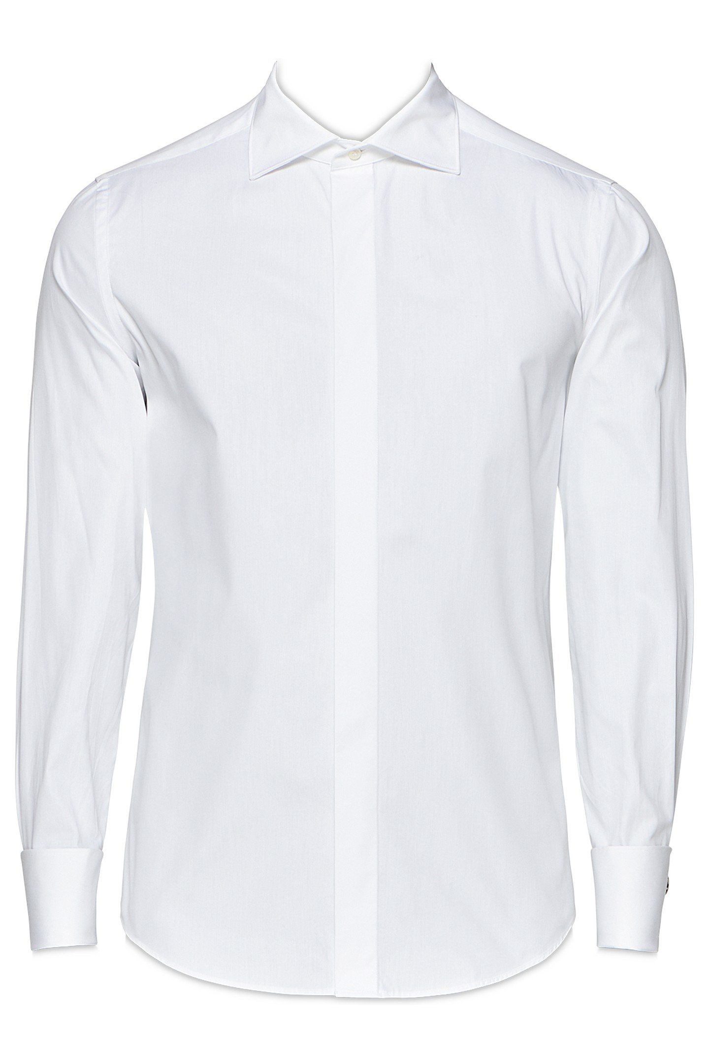 TUXEDO HIDDEN BUTTON WHITE 6