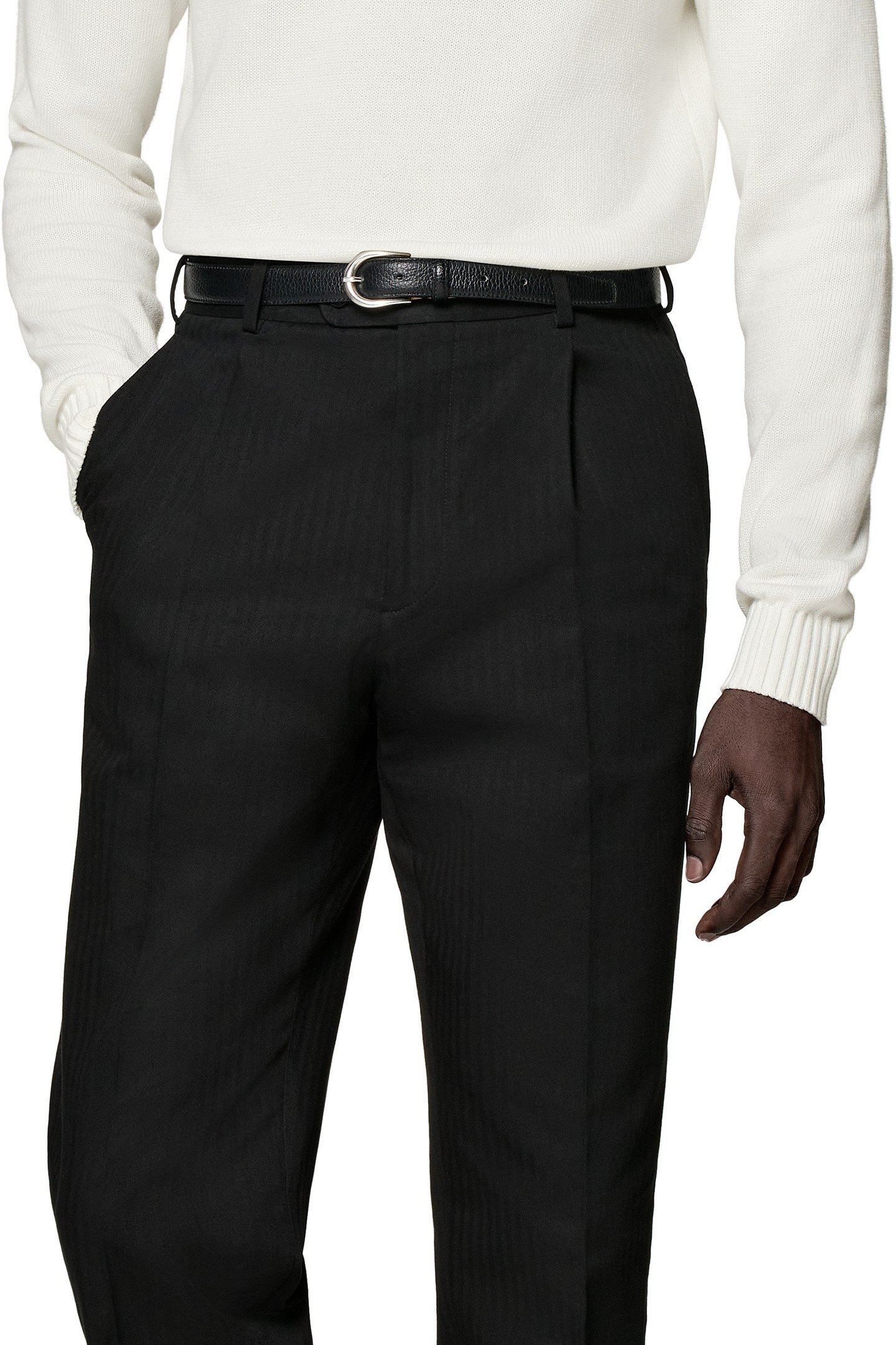 FIRENZE BLACK HERRINGBONE BLACK 9