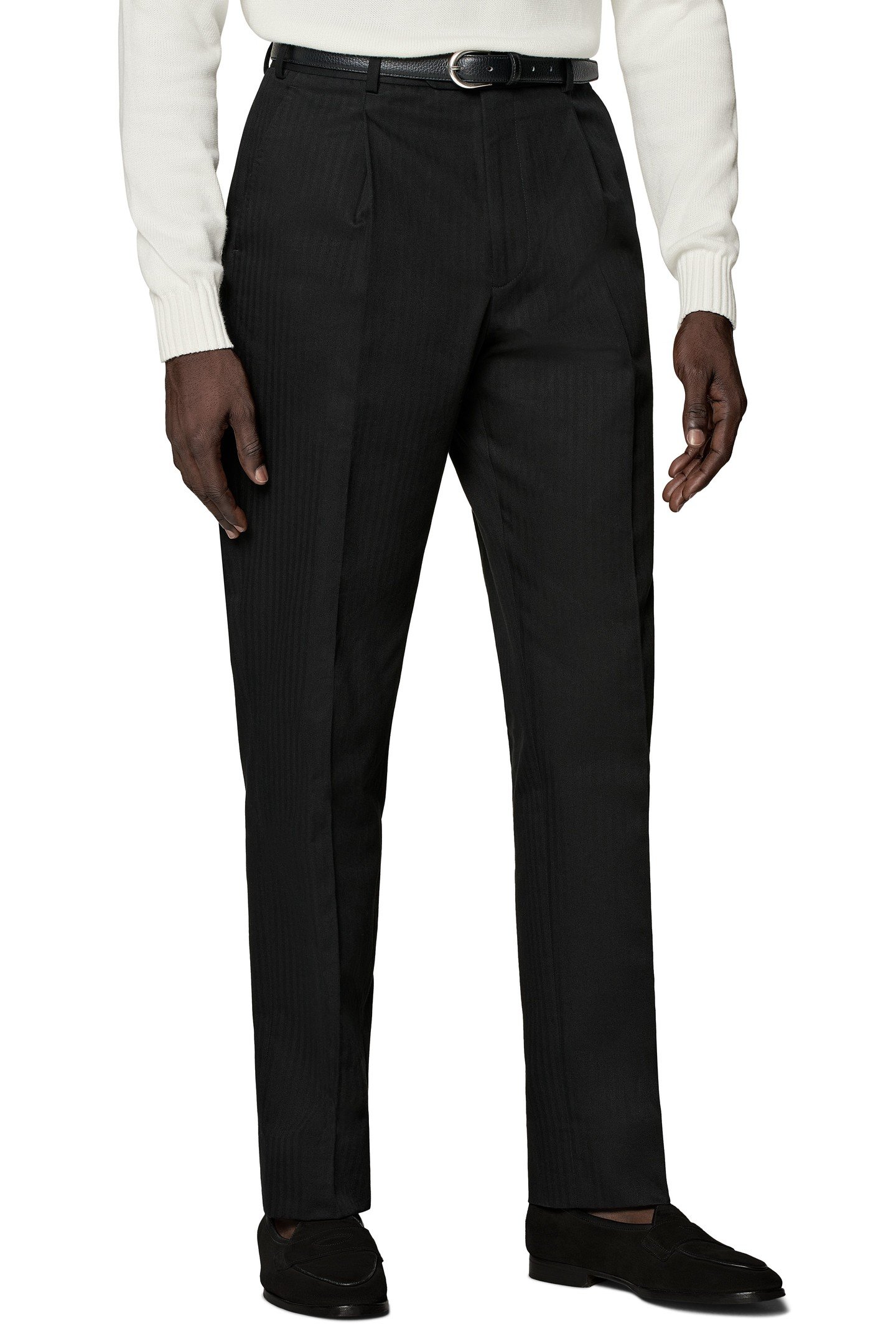 FIRENZE BLACK HERRINGBONE BLACK 1