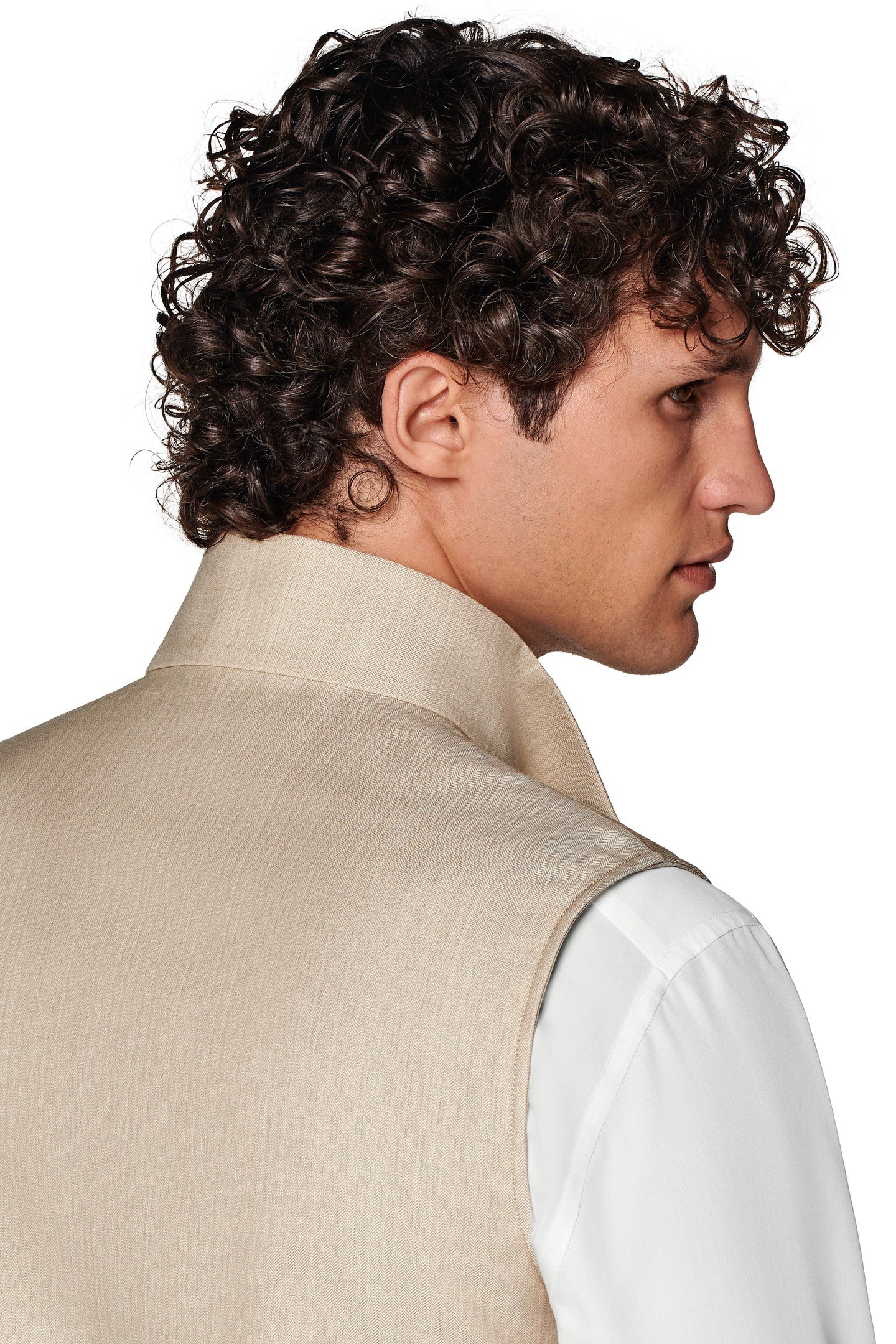 ZIP VEST-SAND-WOOL MOHAIR SAND 9