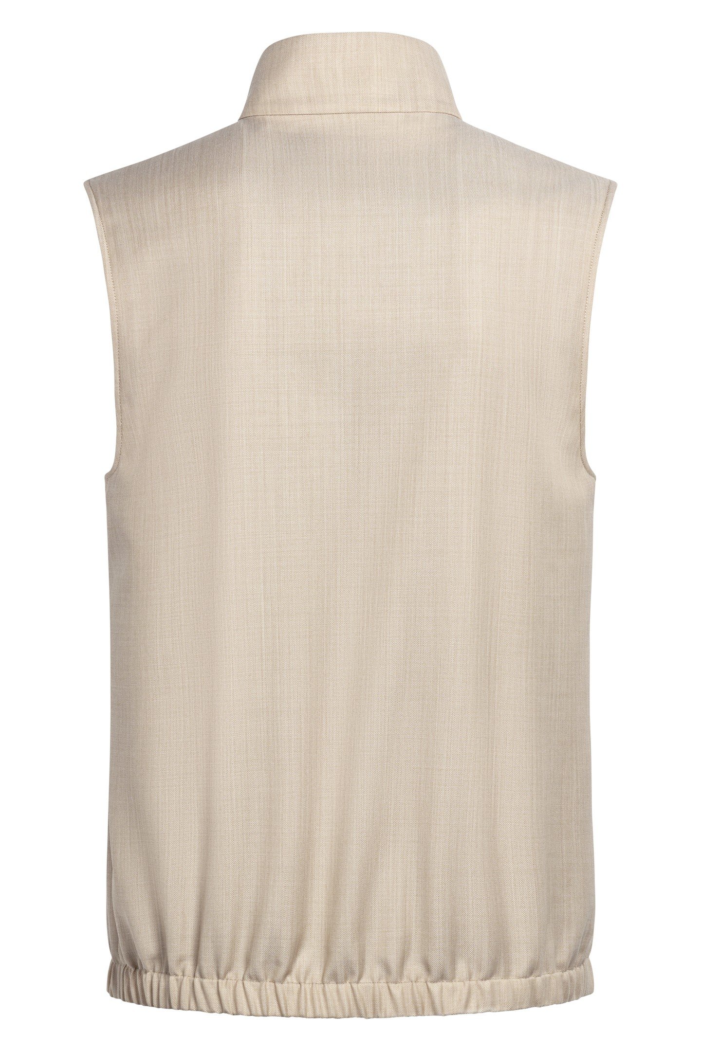 ZIP VEST-SAND-WOOL MOHAIR SAND 5