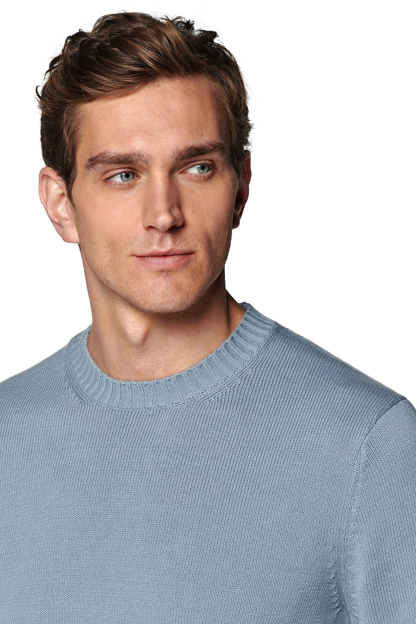 LS COTTON CREW HYDRANGEA LIGHT BLUE 9