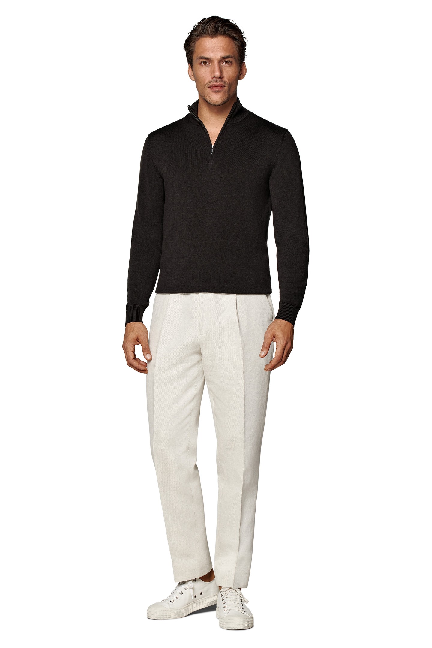 HALF ZIP DARK BROWN LUXURY DARK BROWN 2