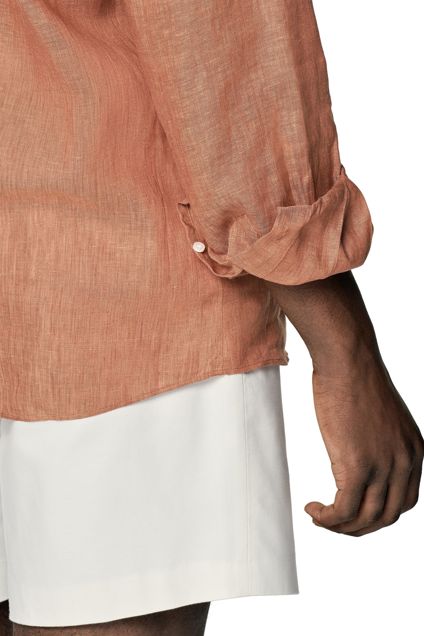 PURE LINEN RUST ORANGE 8