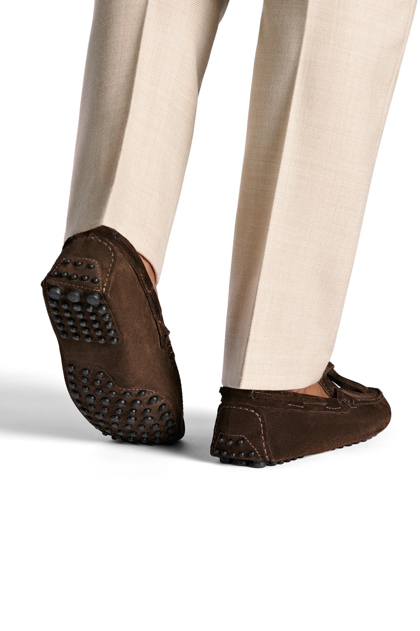 SUEDE-DRIVERMOCCASIN-MID BROWN MID BROWN 4