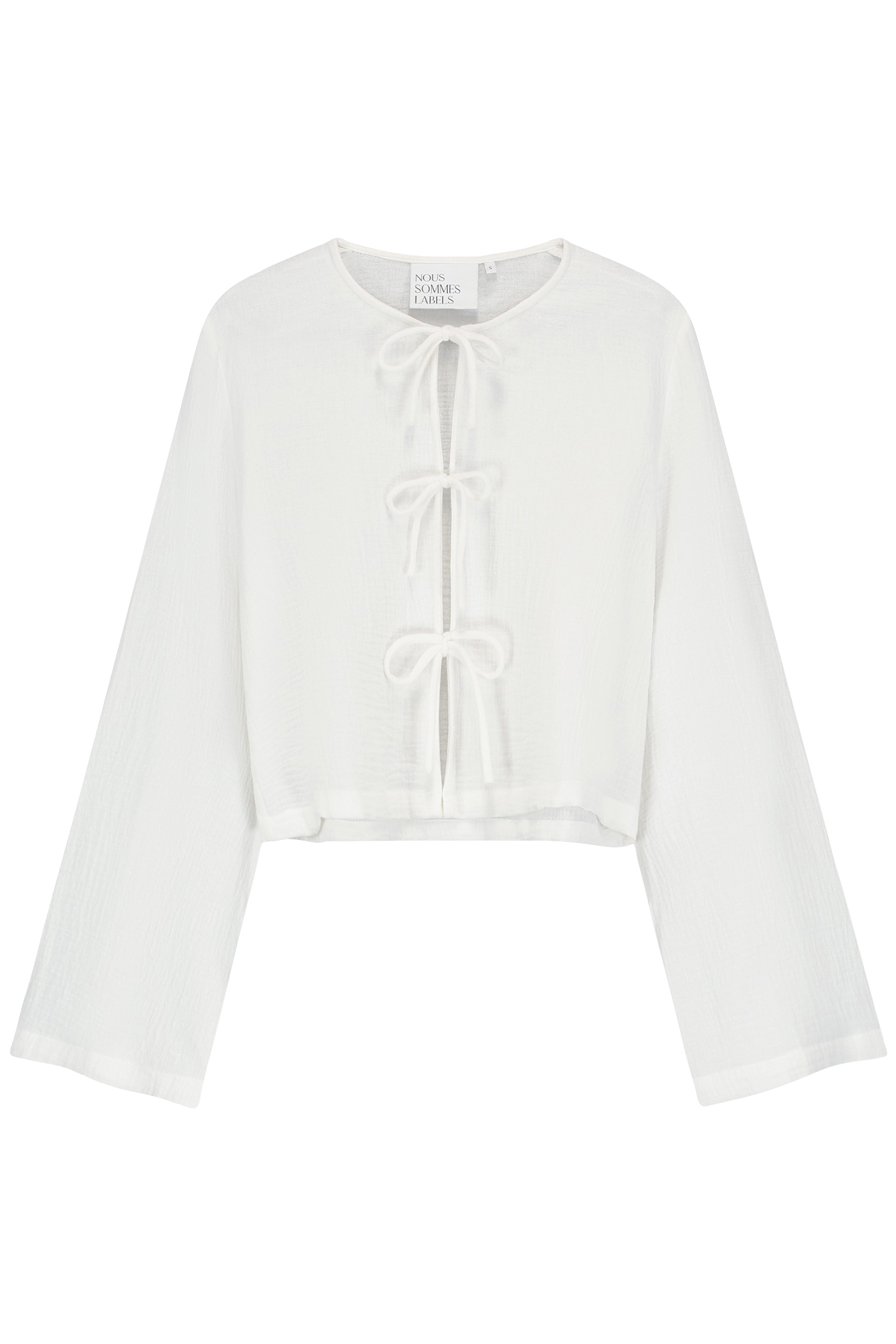 NOUS SOMMES LABELS – GEORGIE MUSLIN BLOUSE WHITE 1