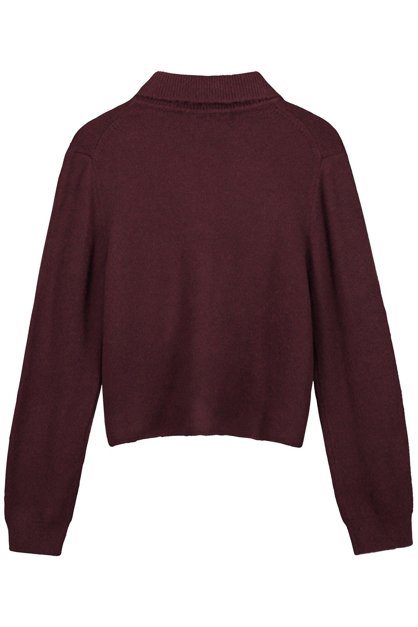 NOUS SOMMES LABELS – LAYLA POLO CARDIGAN BURGUNDY 2