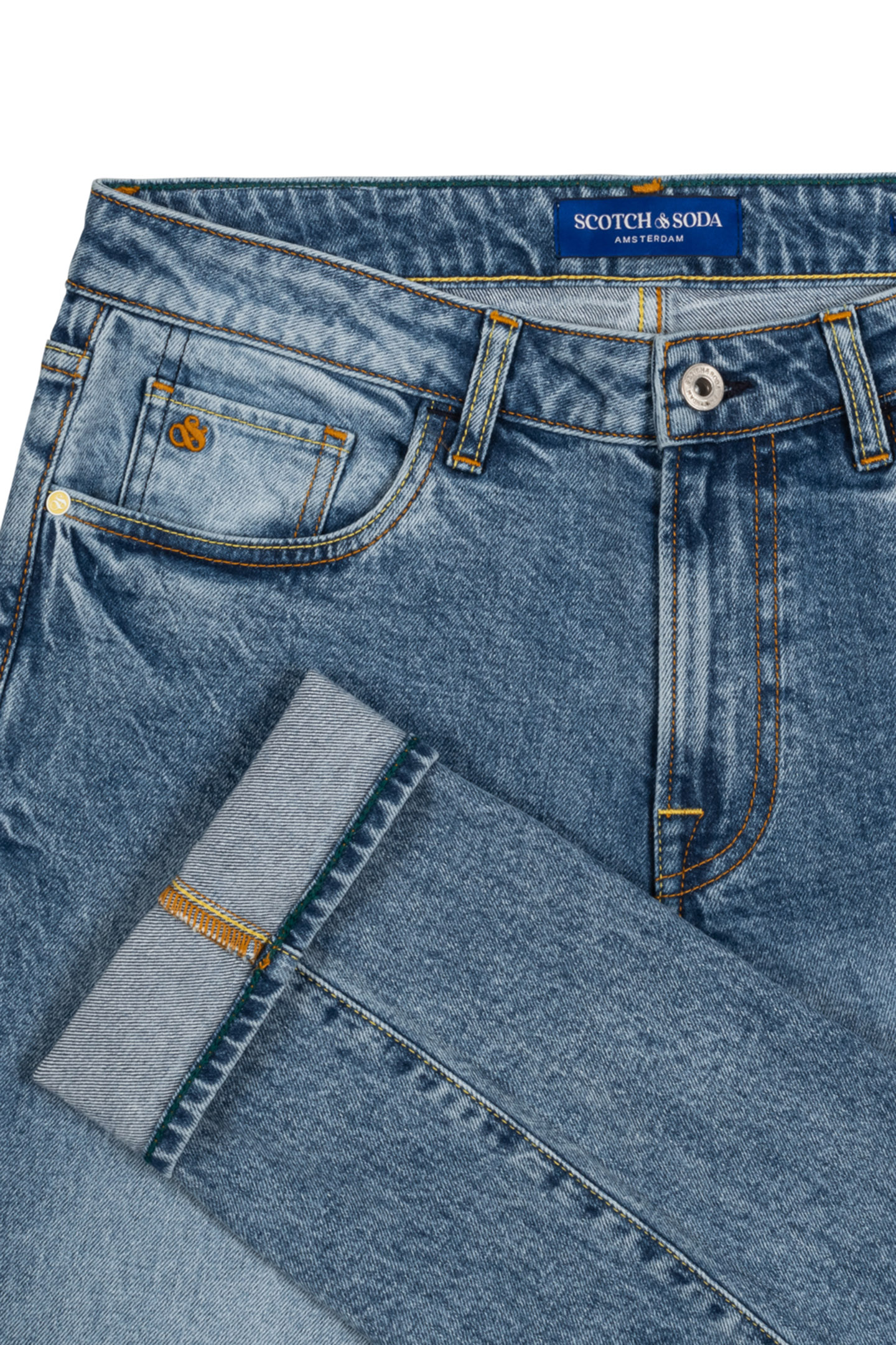 STRAIGHT FIT MARIN WASH JEAN NAVY COMBO 3