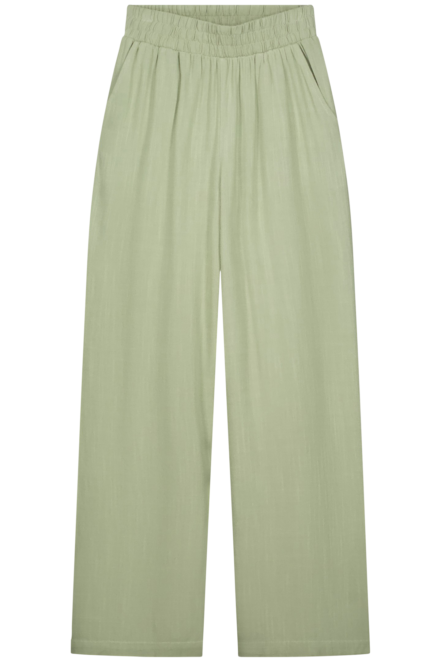 NOUS SOMMES LABELS – LENNIE LINEN PANTS LIGHT GREEN 2
