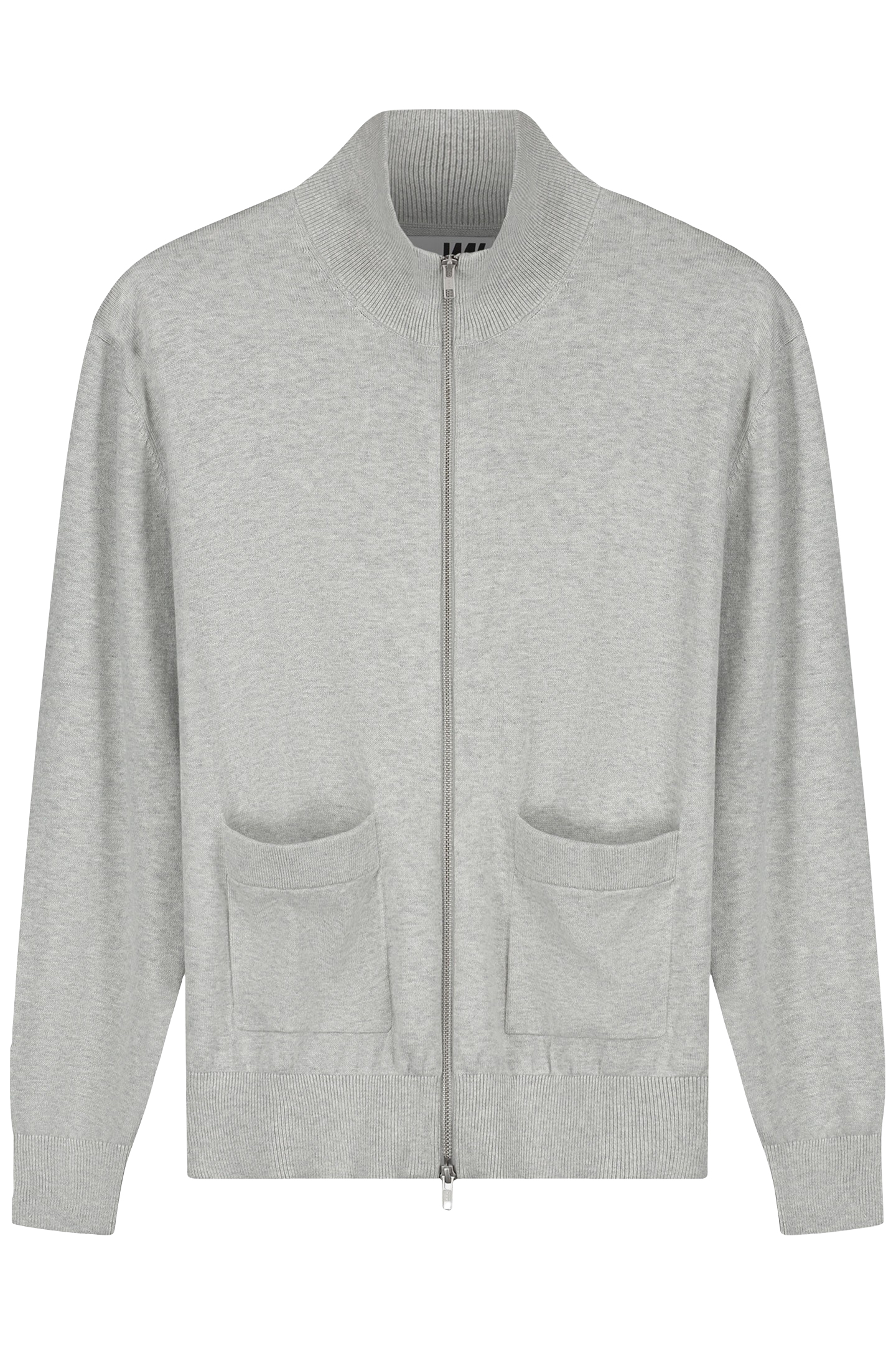 WAL – BLAKE ZIP CARDIGAN LIGHT GREY MELANGE 4