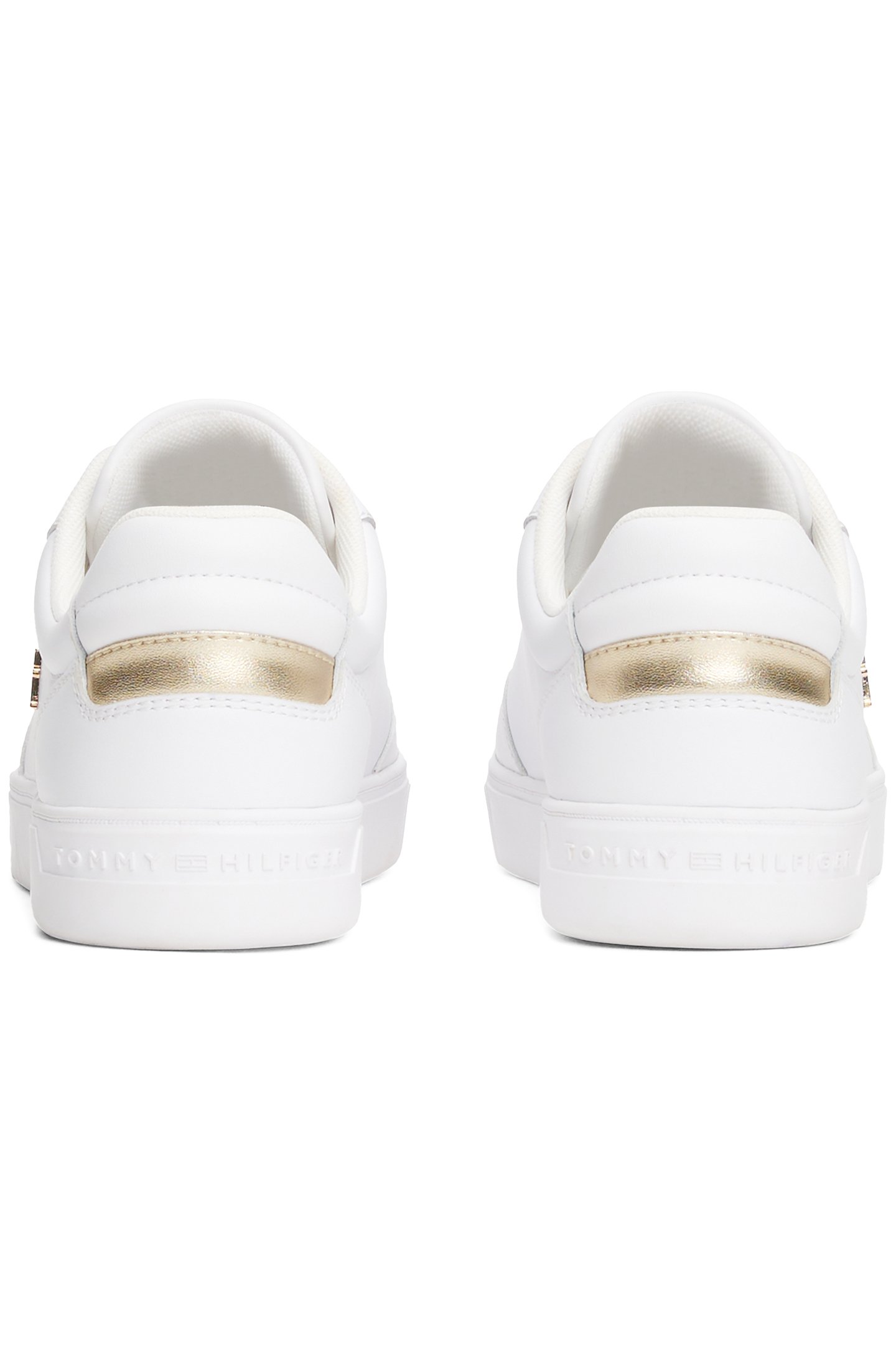 ESSENTIAL ELEVATED COURT SNEAKERS WHITE/GOLD 4