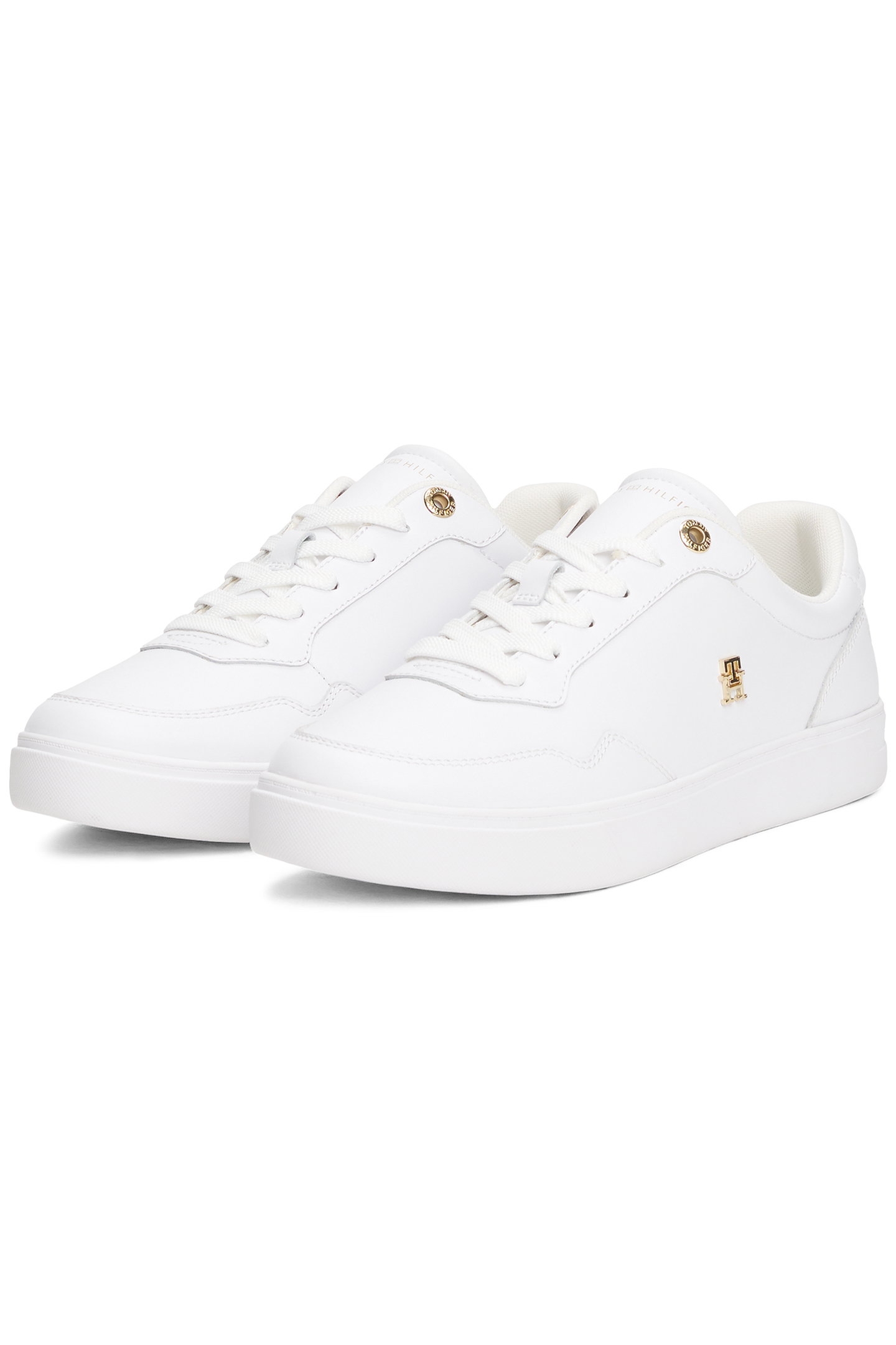 ESSENTIAL ELEVATED COURT SNEAKERS WHITE/GOLD 3