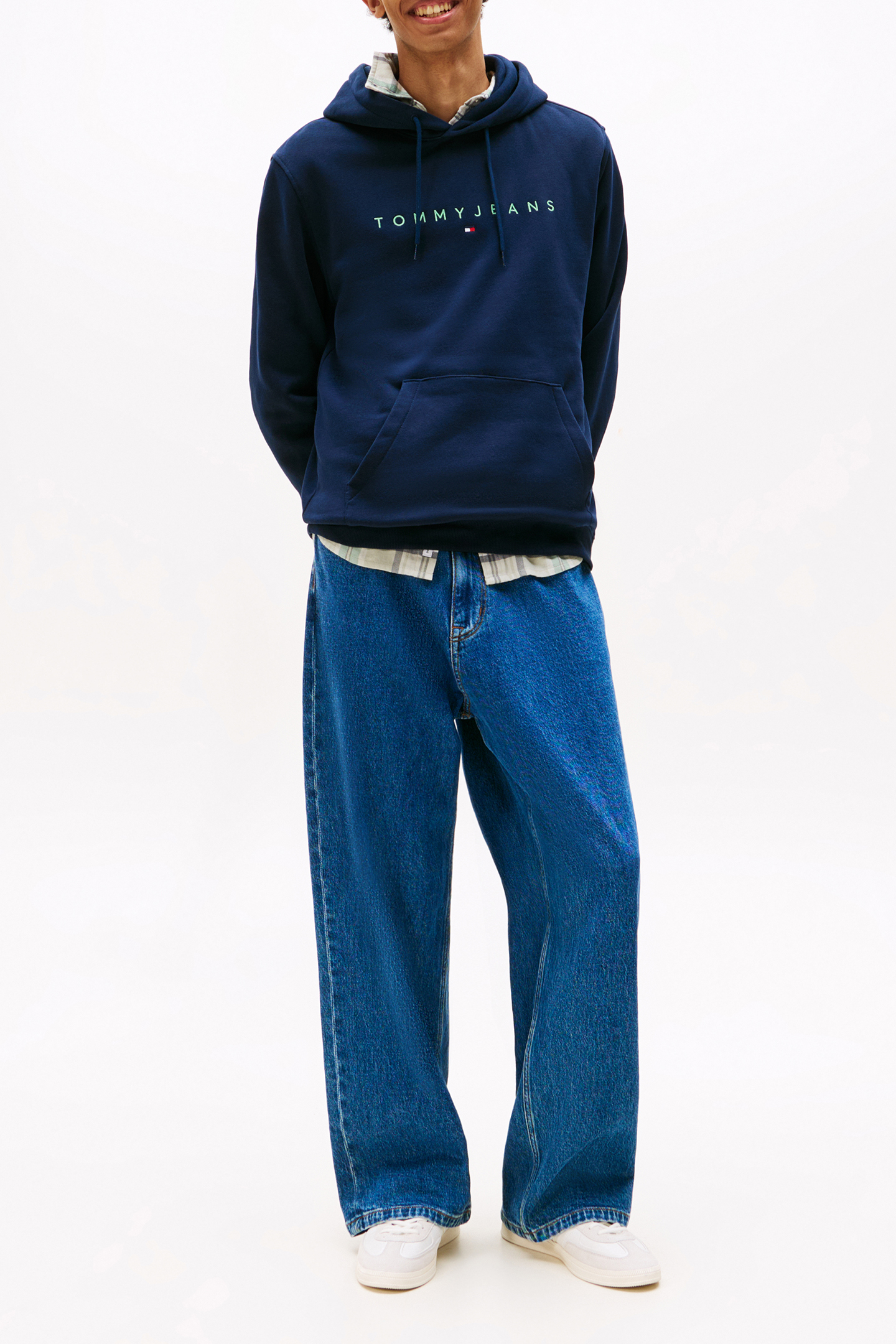 REGULAR LOGO HOODY DARK NIGHT NAVY MULTI 2