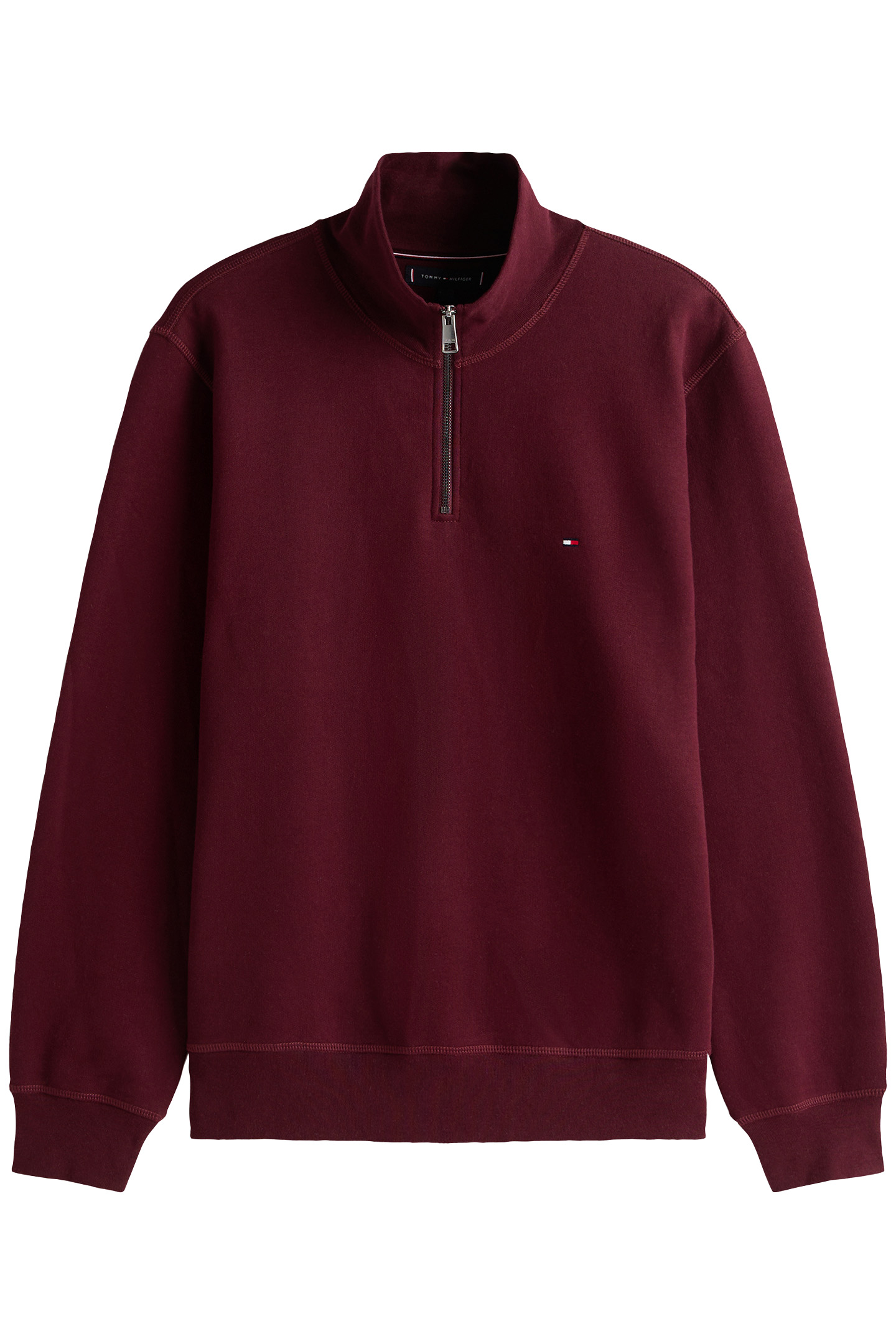 ESSENTIAL FLEECE 1/4 ZIP DEEP BURGUNDY 4