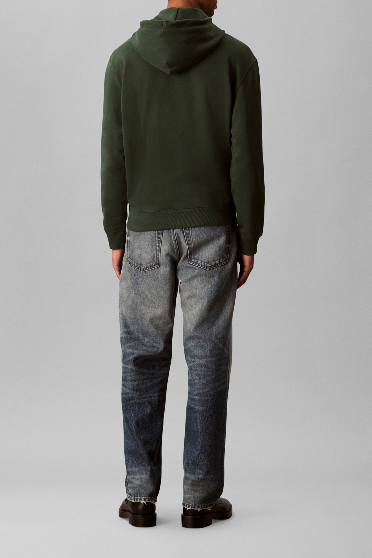 LONGSLEEVE TERRY MONOGRAM HOODIE SYCAMORE 3