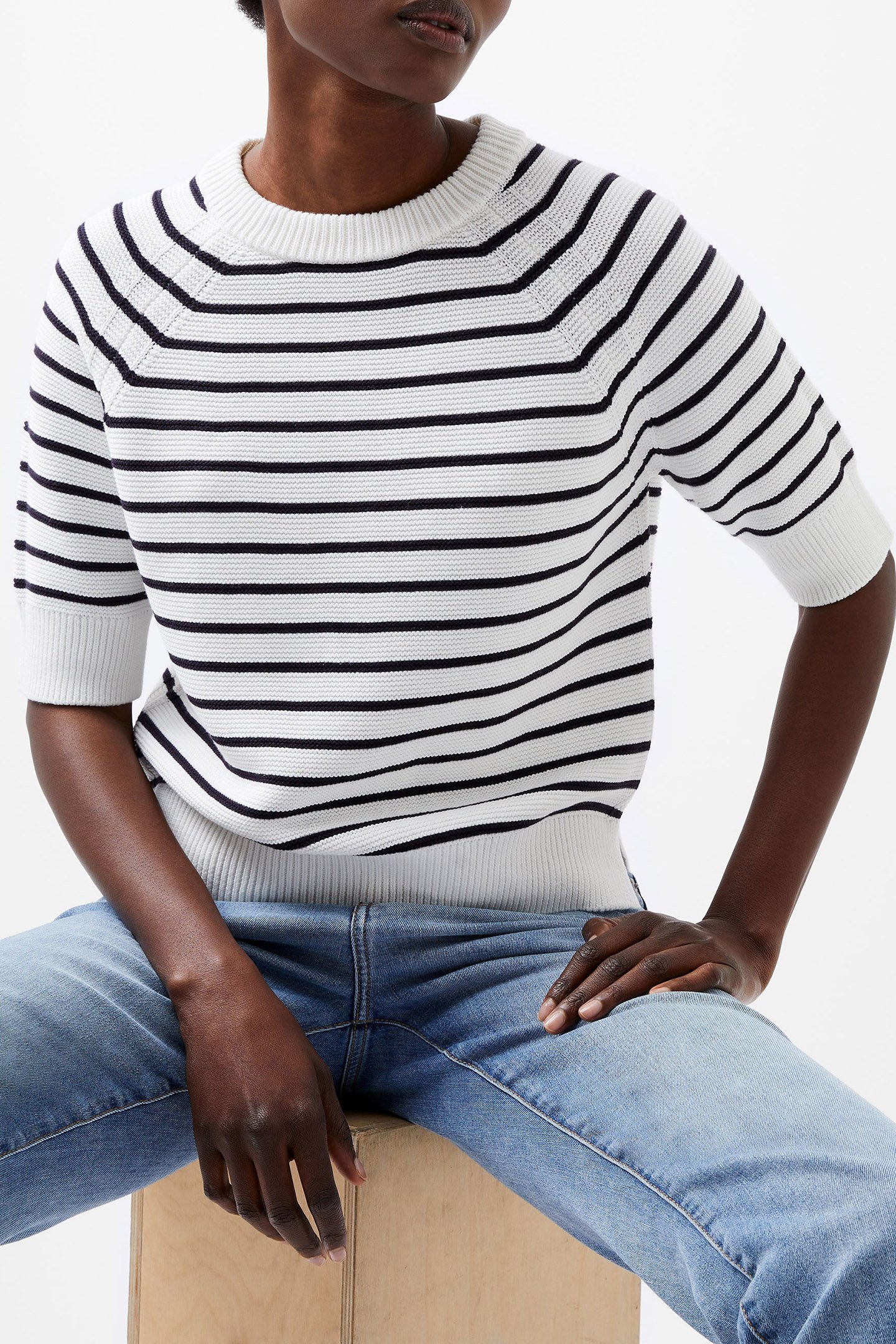 LILY MOZART STRIPE SHORT SUMMER WHITE/UTILITY 4