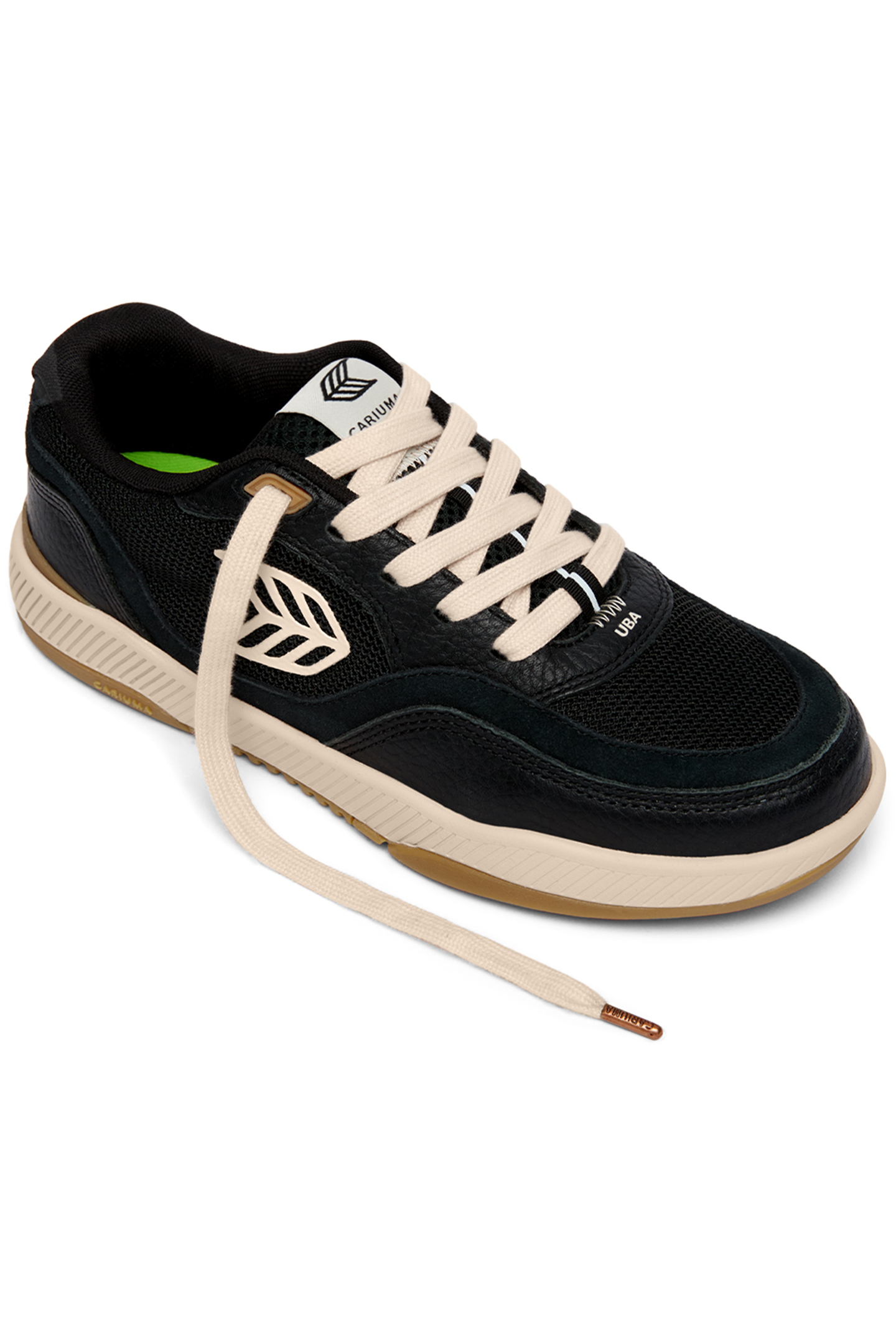 UBA PRO SUEDE AND MESH BLACK LIGHT CREAM LOGO 2