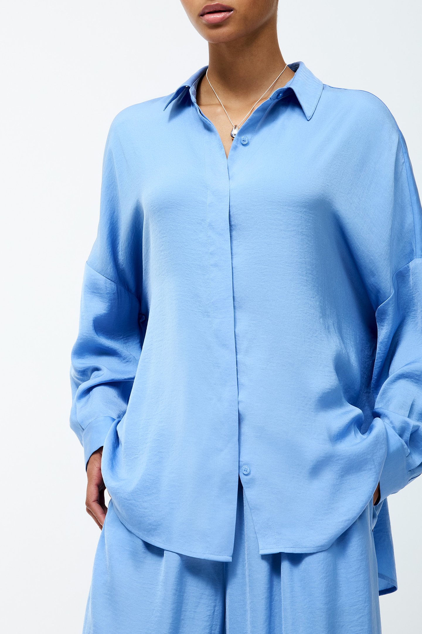 DAMASCO AIR FLOW POLY LS SHIRT CORNFLOWER BLUE 4