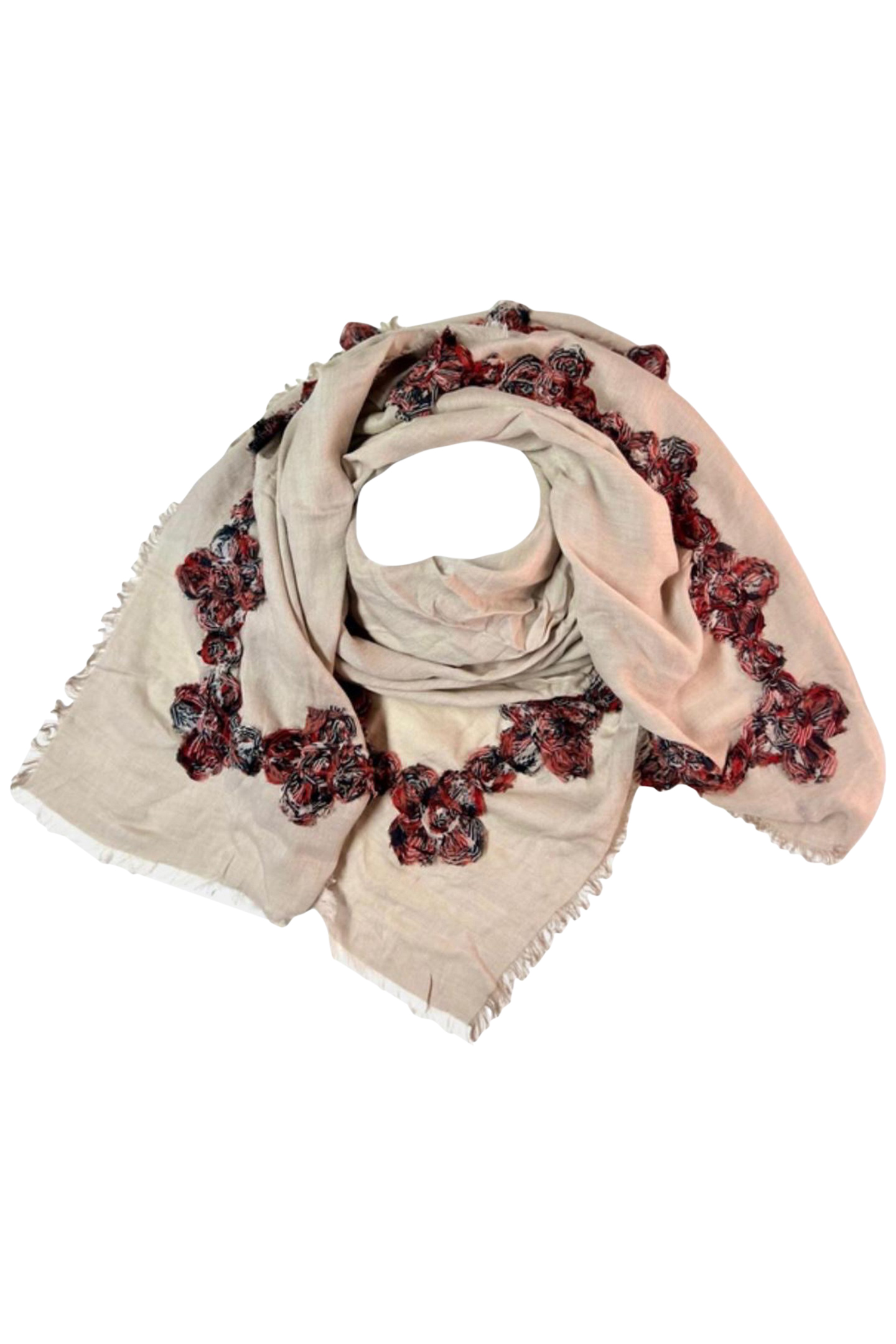 SCARF SQUARE 506 BEIGE 1