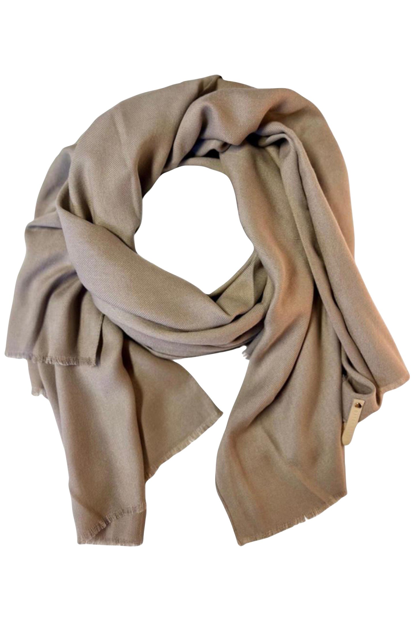 SCARF OBLONG 509 TAUPE 1