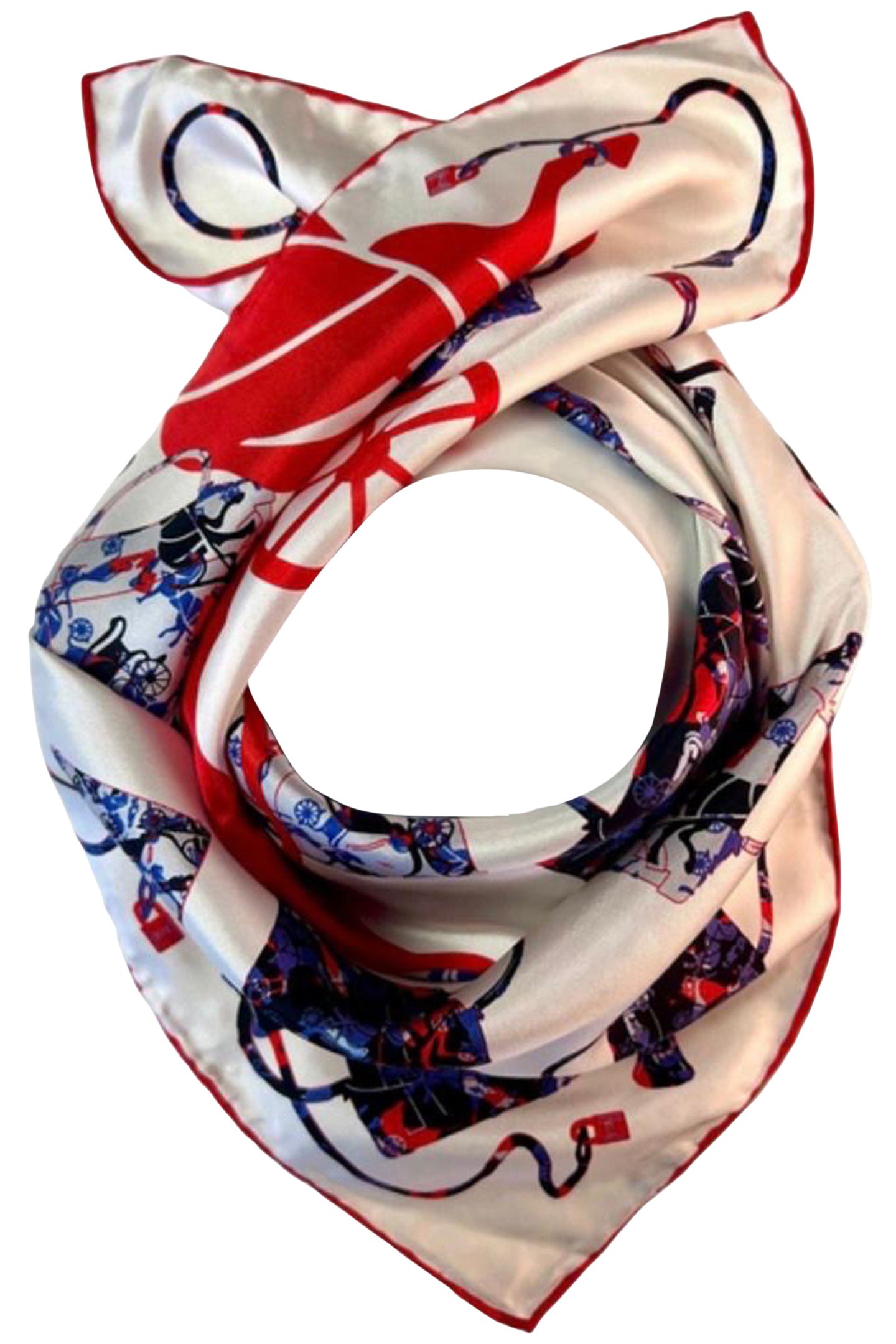 SCARF BURANO SMALL 423 WHITE/RED/BLUE 1