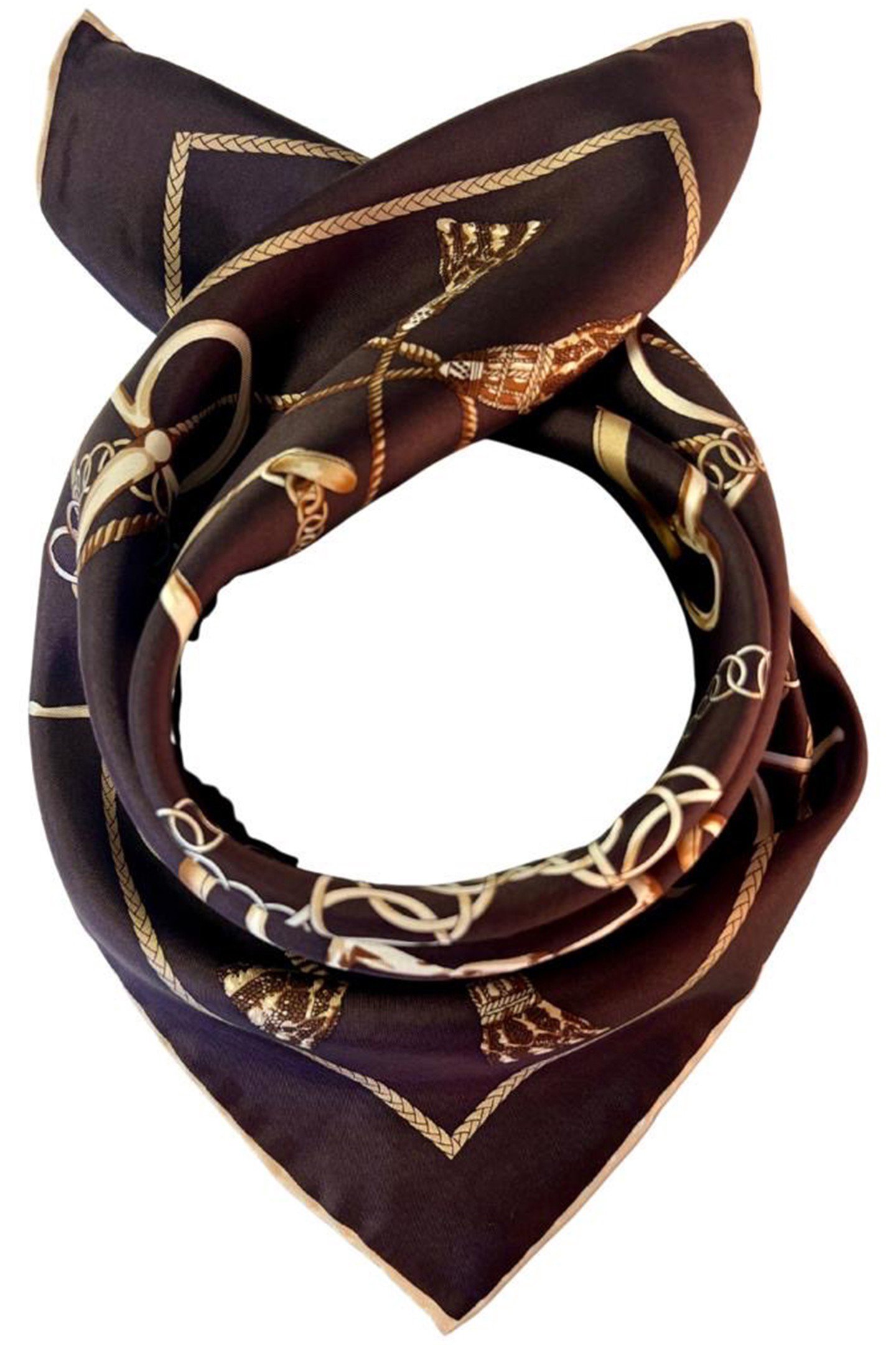 SCARF BURANO SMALL 584 BROWN 2