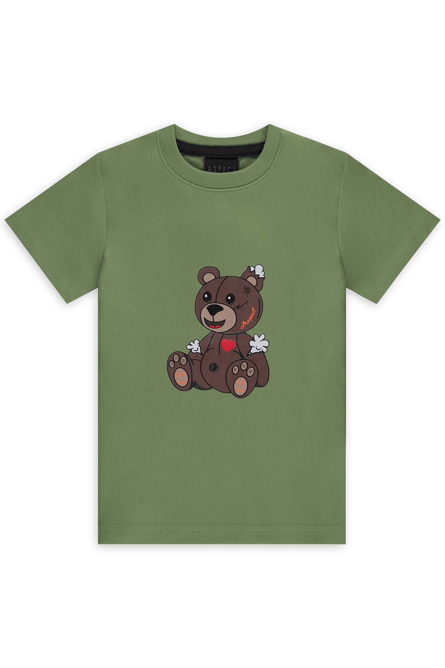 KIDS TEDDY TEE GREEN 1