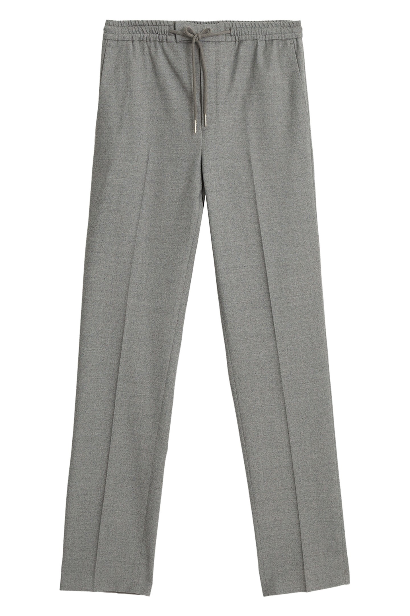 WOOL ELASTICATED WAIST MIXER TROUSER SOFT GREY 5