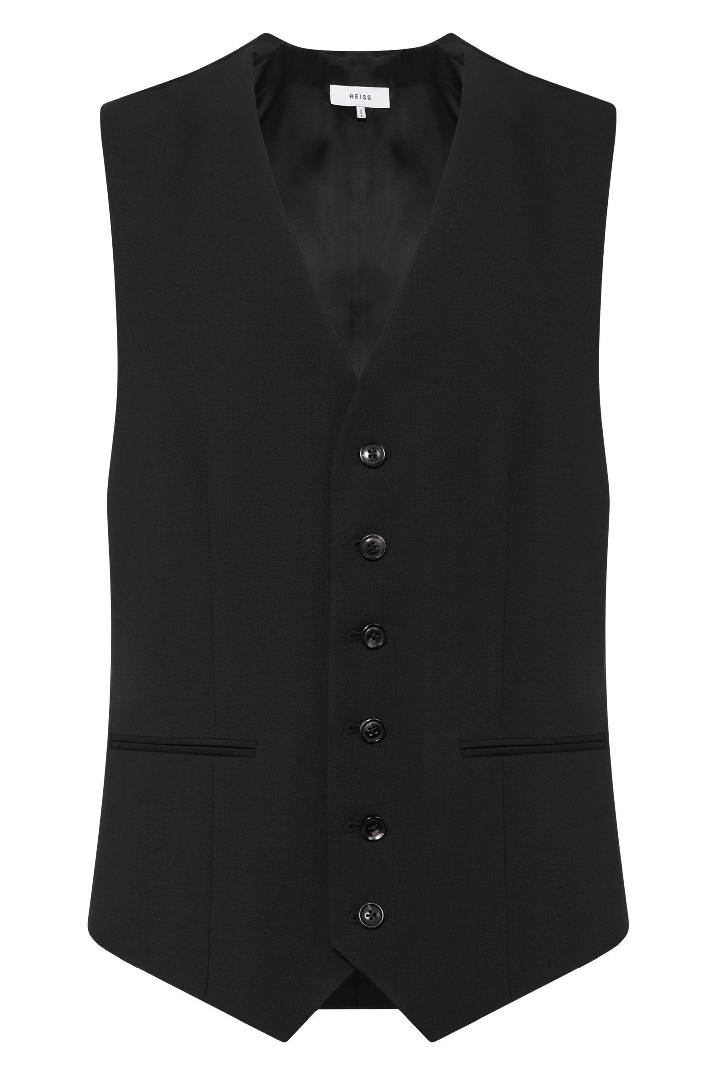 TRAVEL PLAIN WEAVE MODERN WAISTCOAT NAVY 1