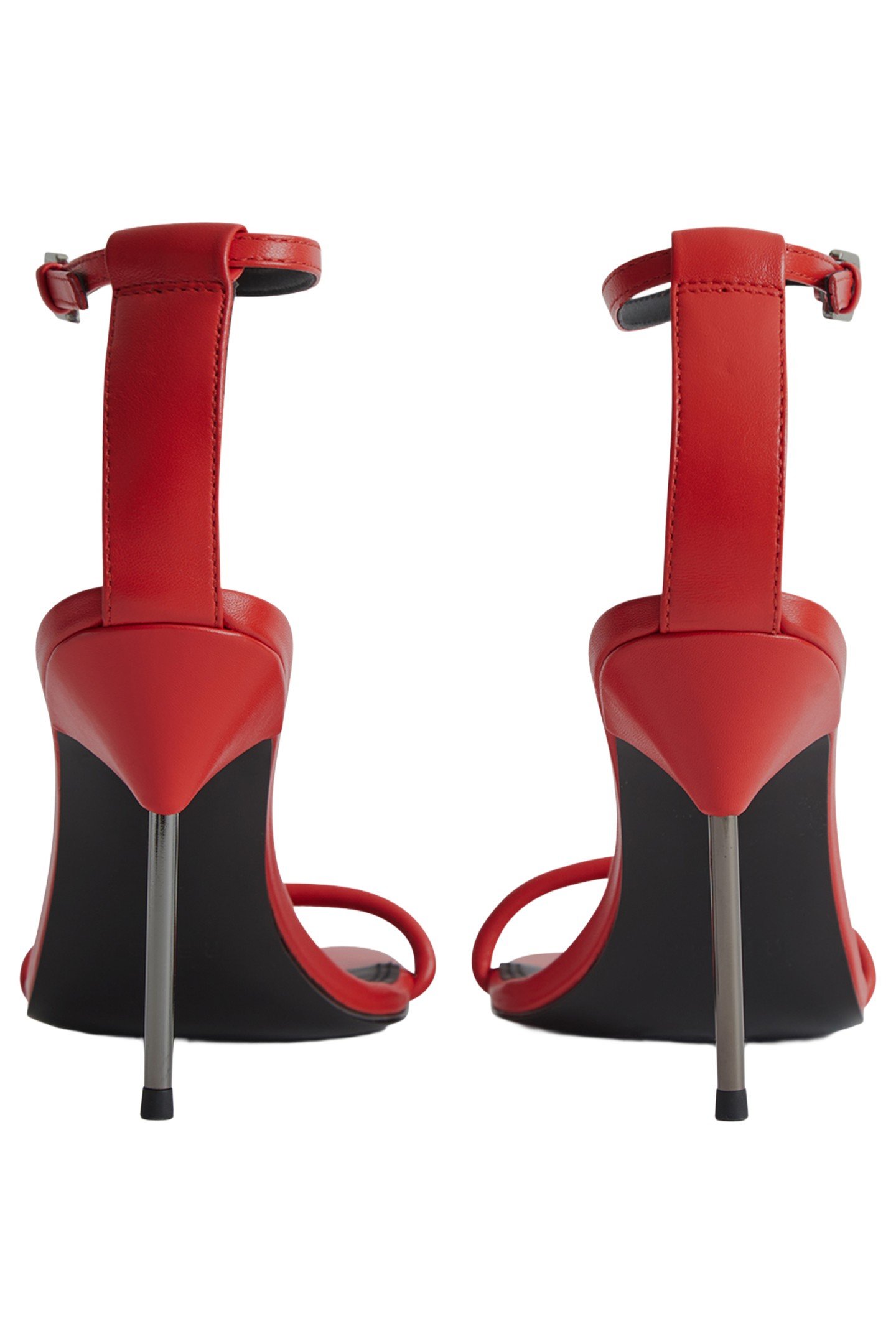 STRAPPY PIN HEEL SANDAL ORANGE 7