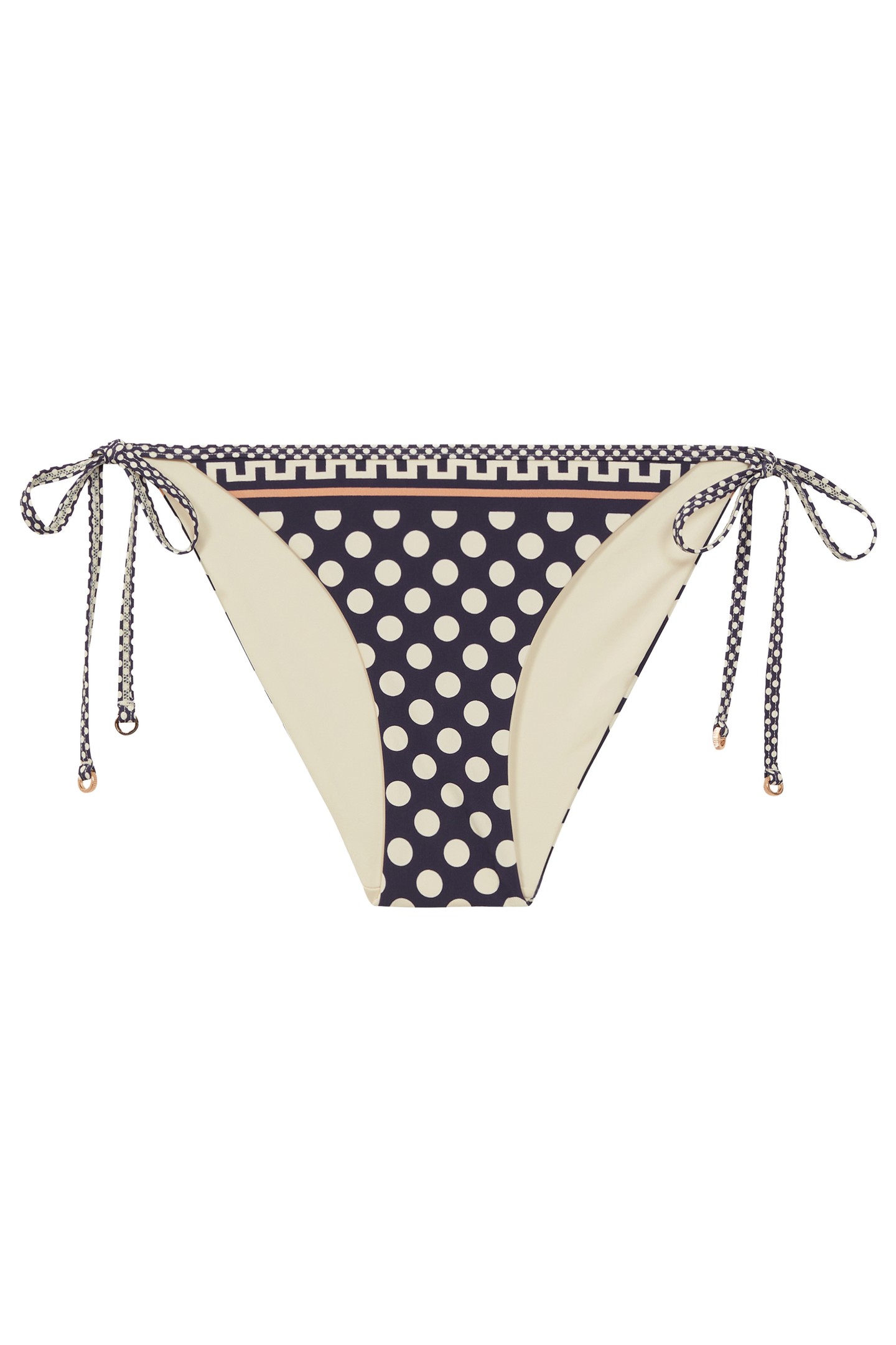 POLKA DOT PRINT BIKINI BOTTOM NAVY/WHITE 3