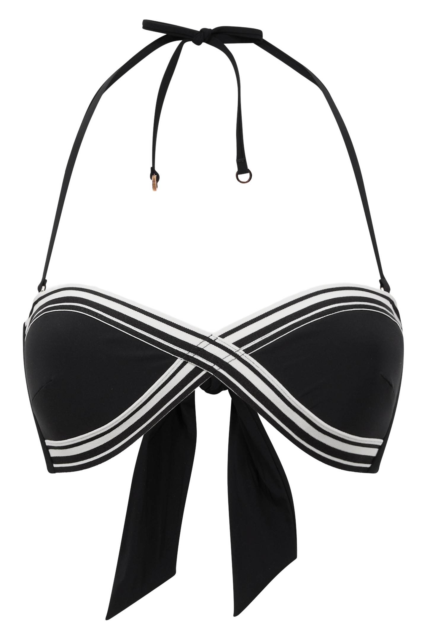 ELASTIC TRIM BANDEAU BLACK 3